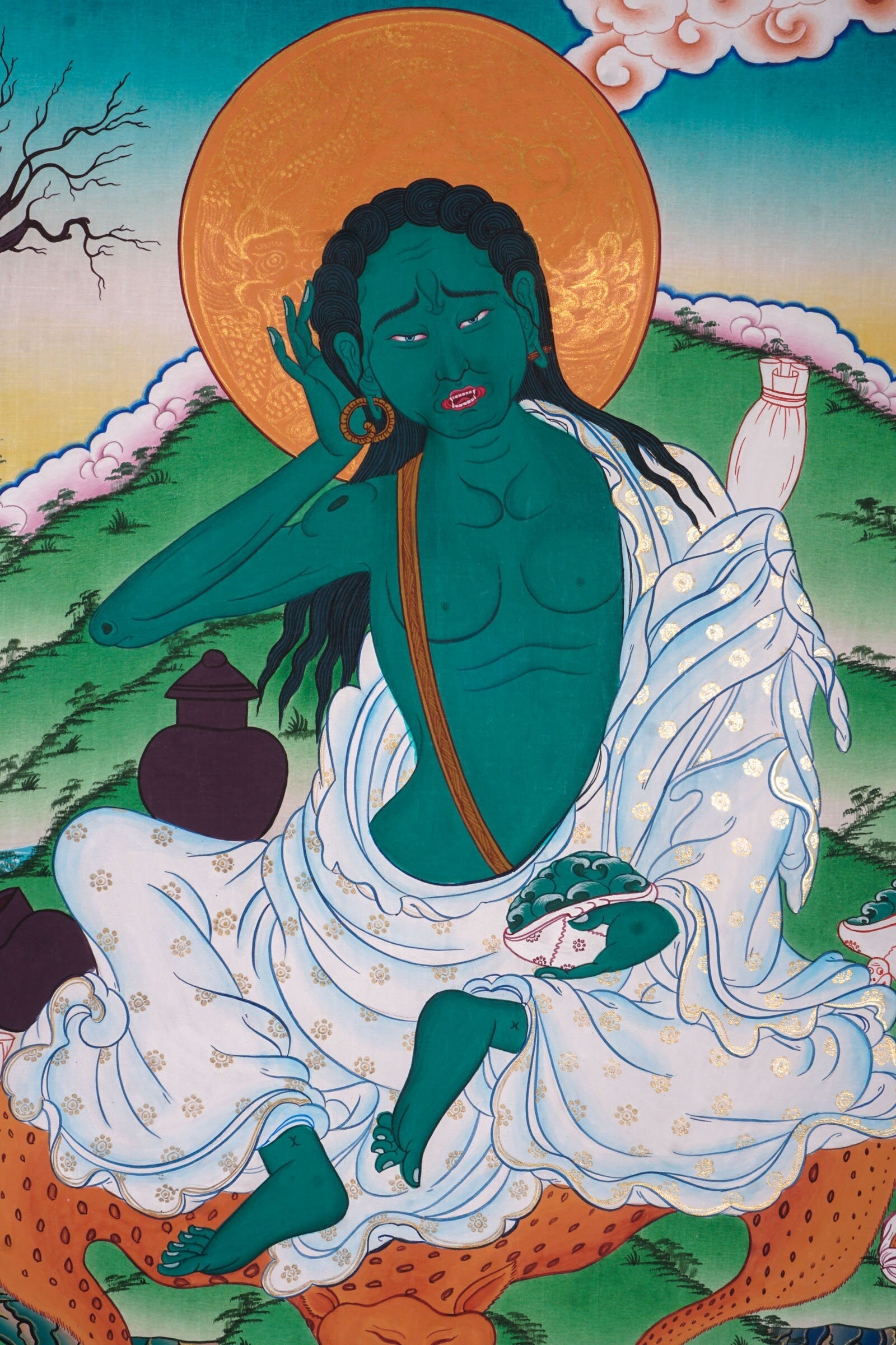 Milarepa Thangka Art - Lucky Thanka