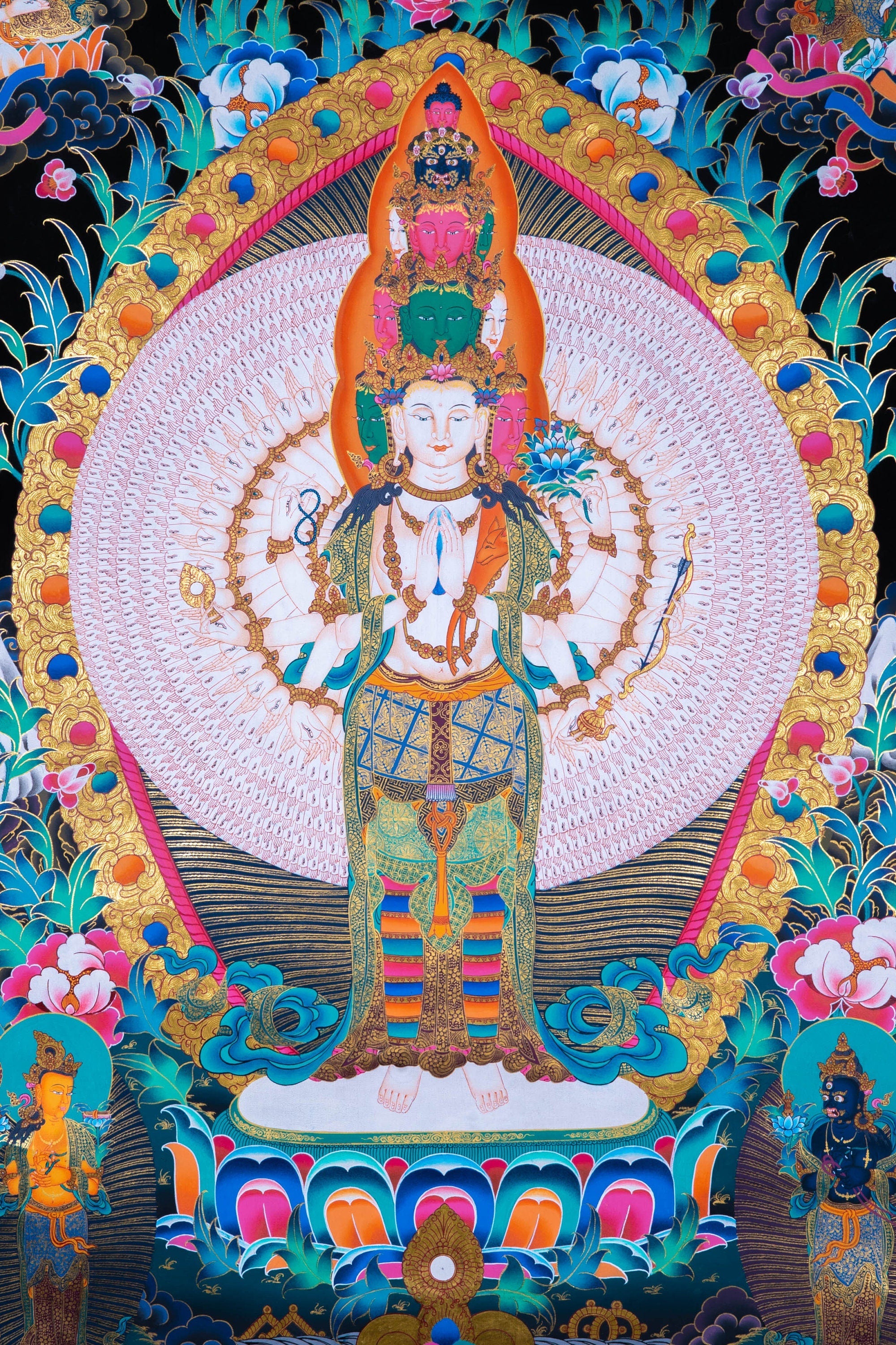1000 Arm Avalokiteshvara - Lucky Thanka
