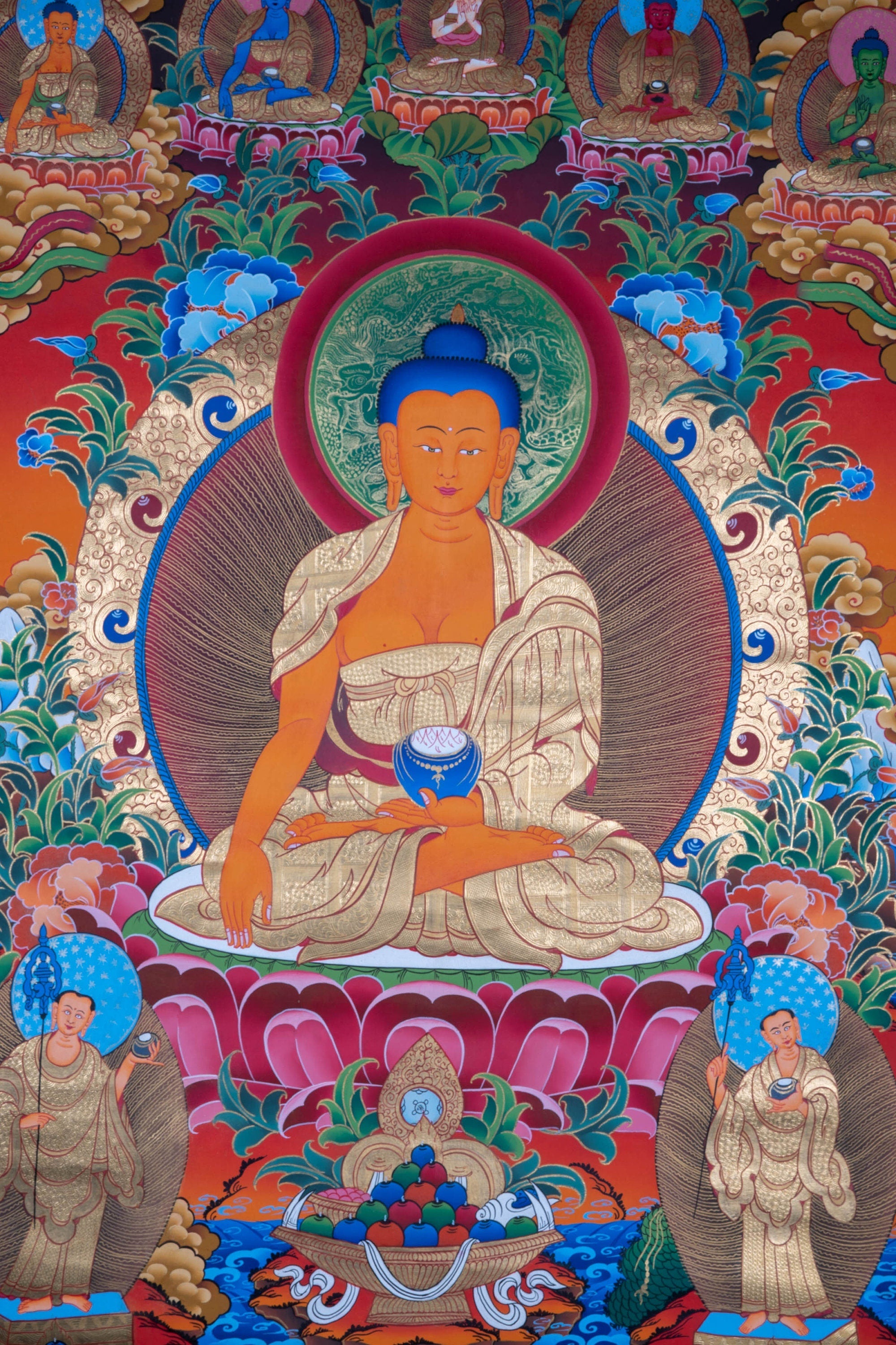 Shakyamuni Buddha Thangka - Lucky Thanka