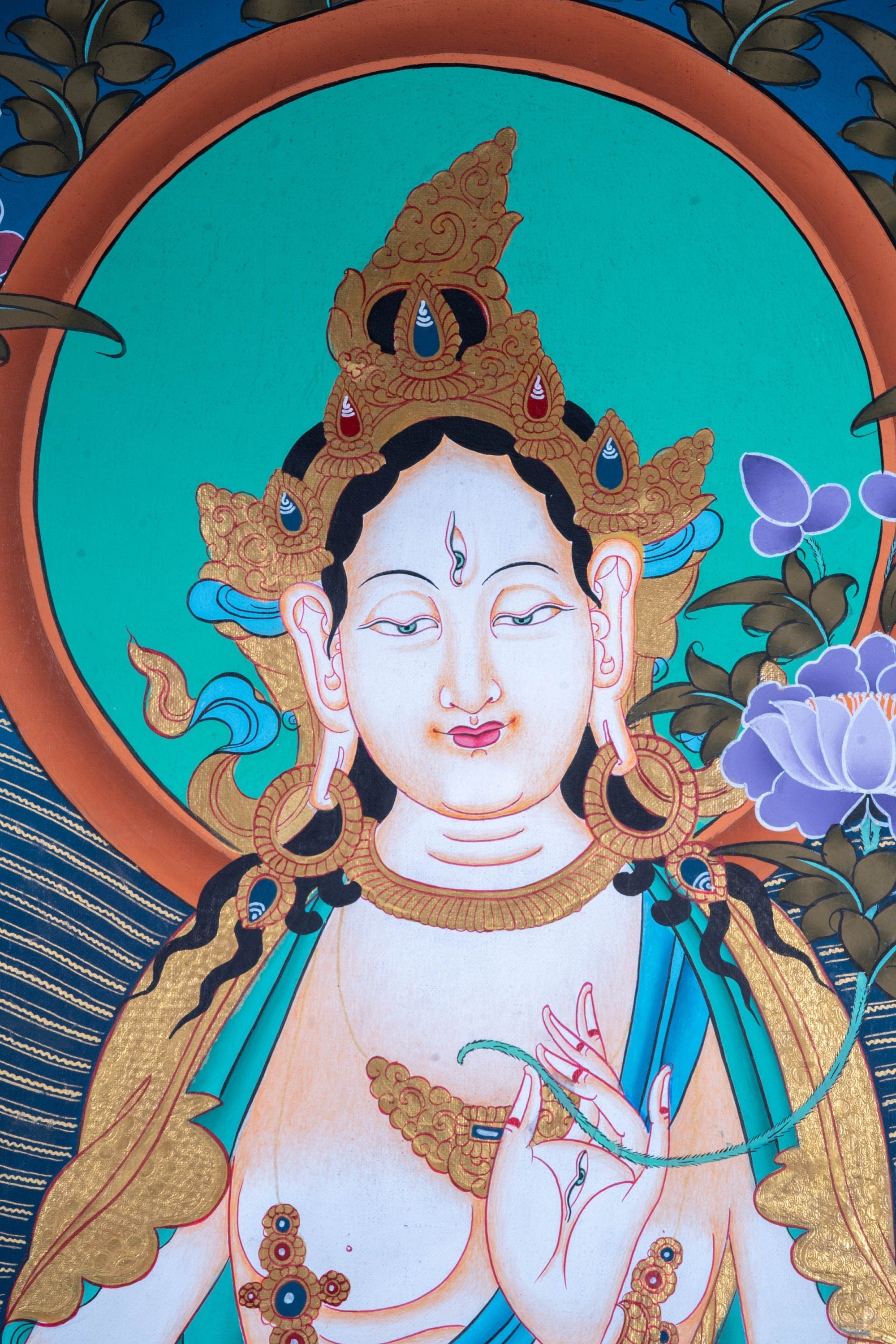 White Tara Thangka - Lucky Thanka
