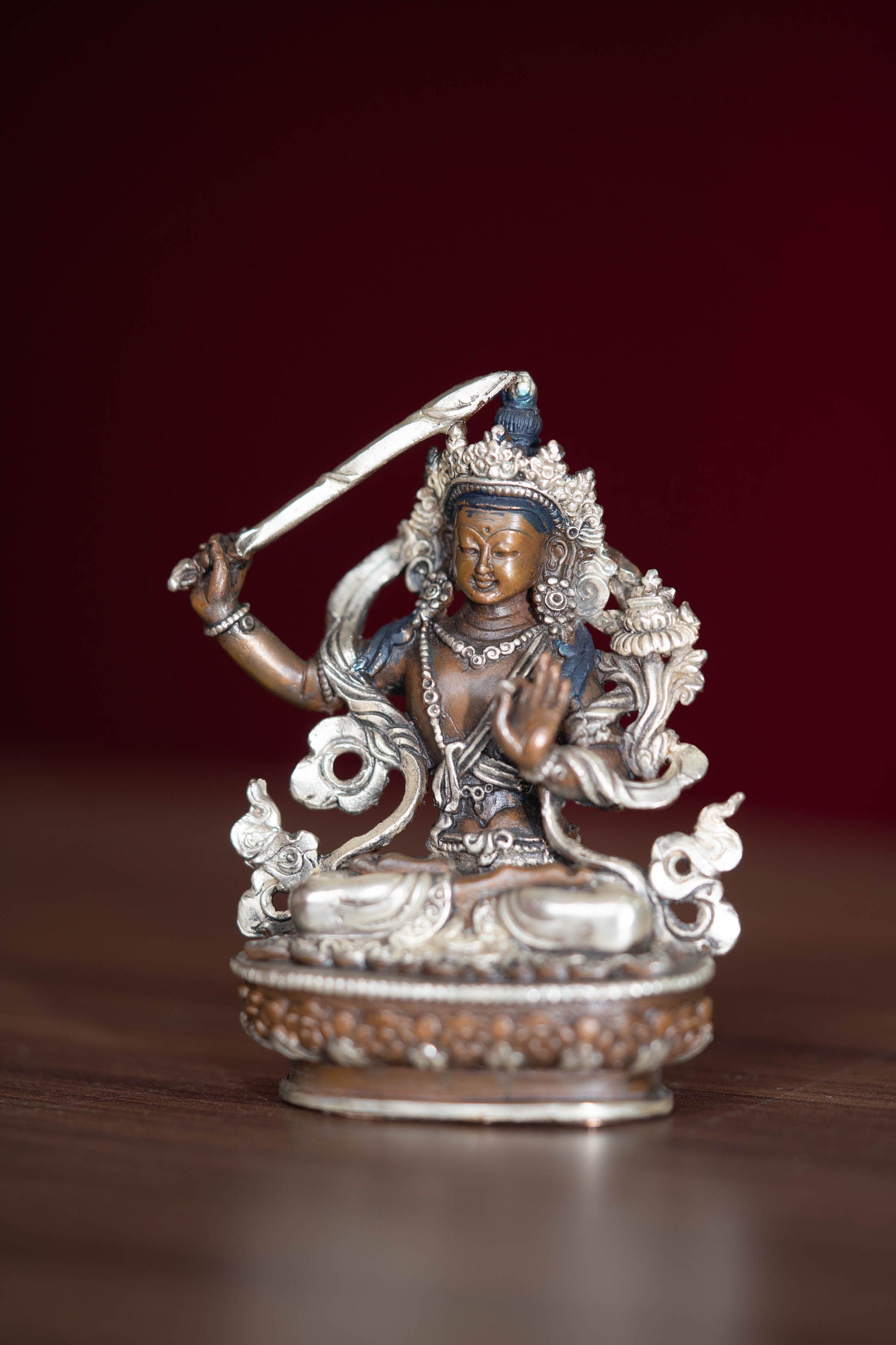 Manjushri Statue - Lucky Thanka