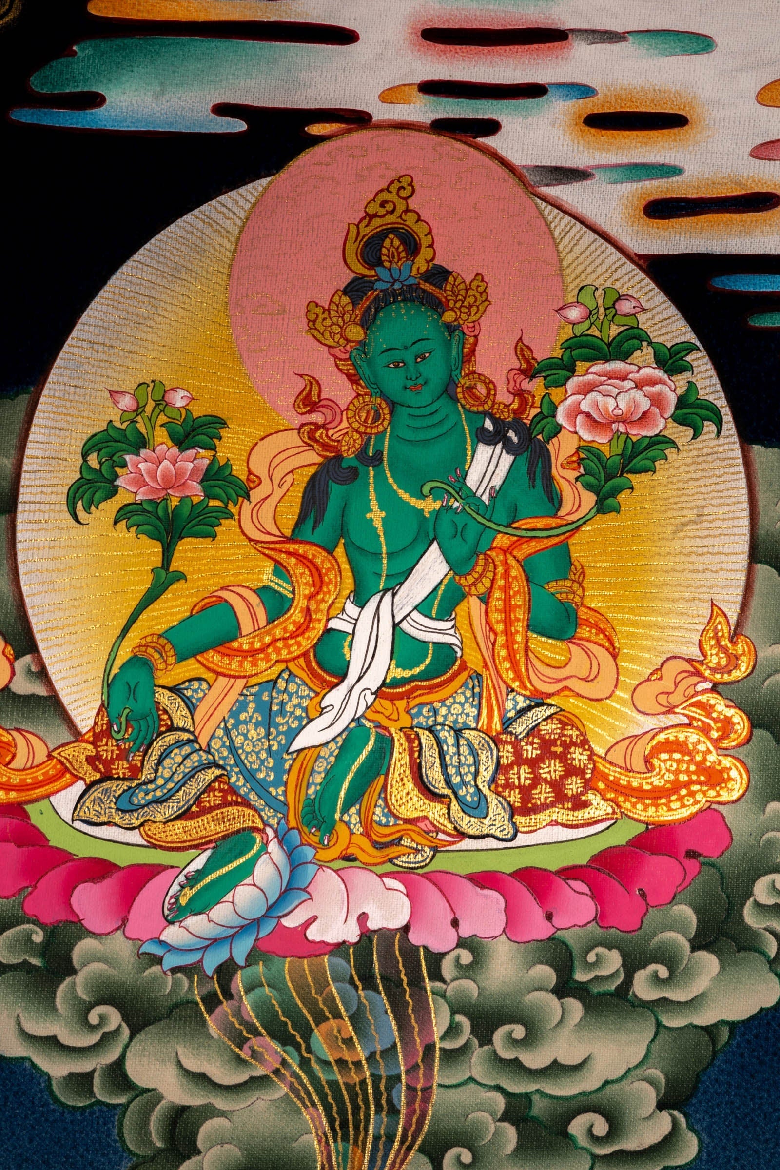 Long Life Amitabha Buddha Thangka - Lucky Thanka