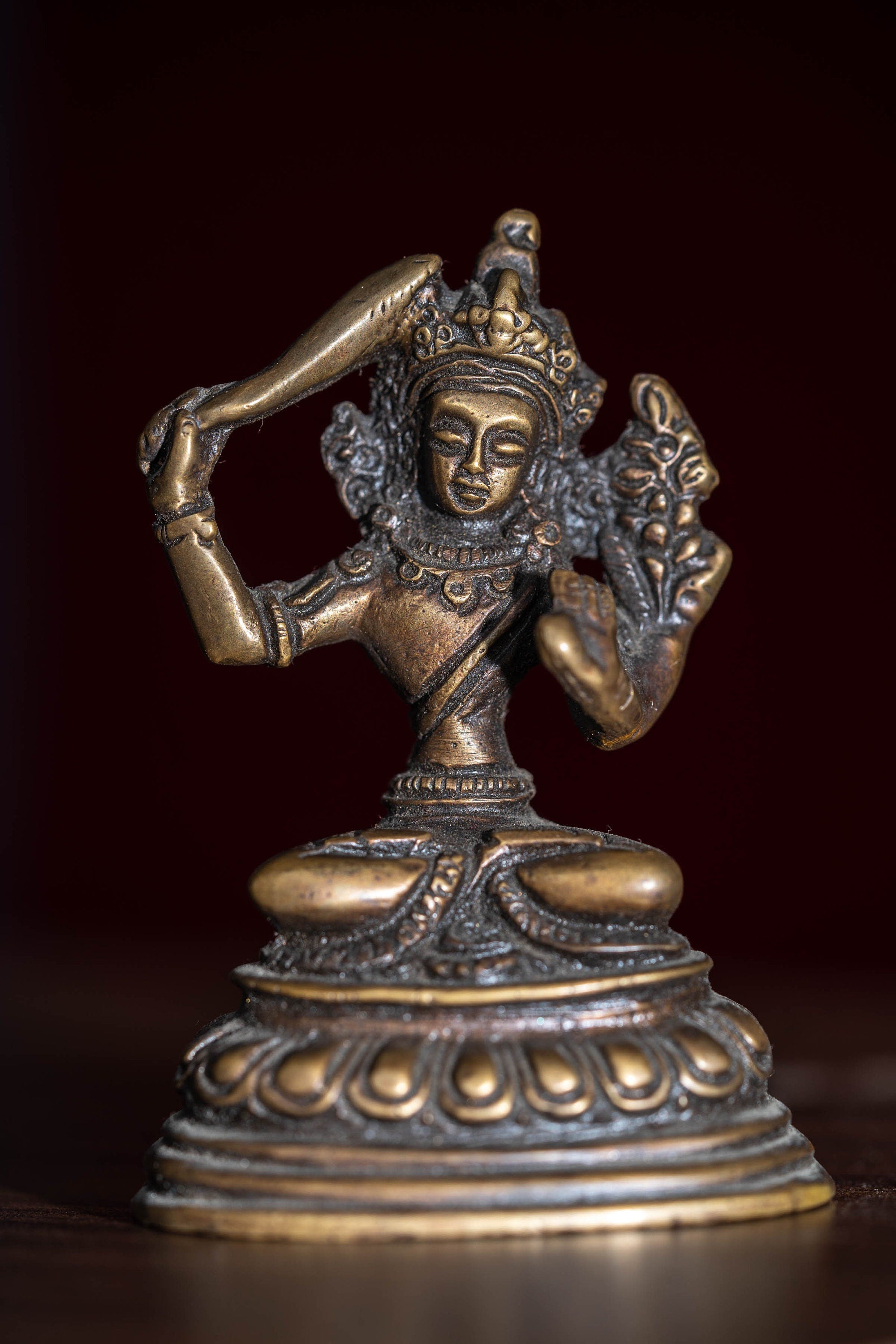 Manjushri Statue - Lucky Thanka