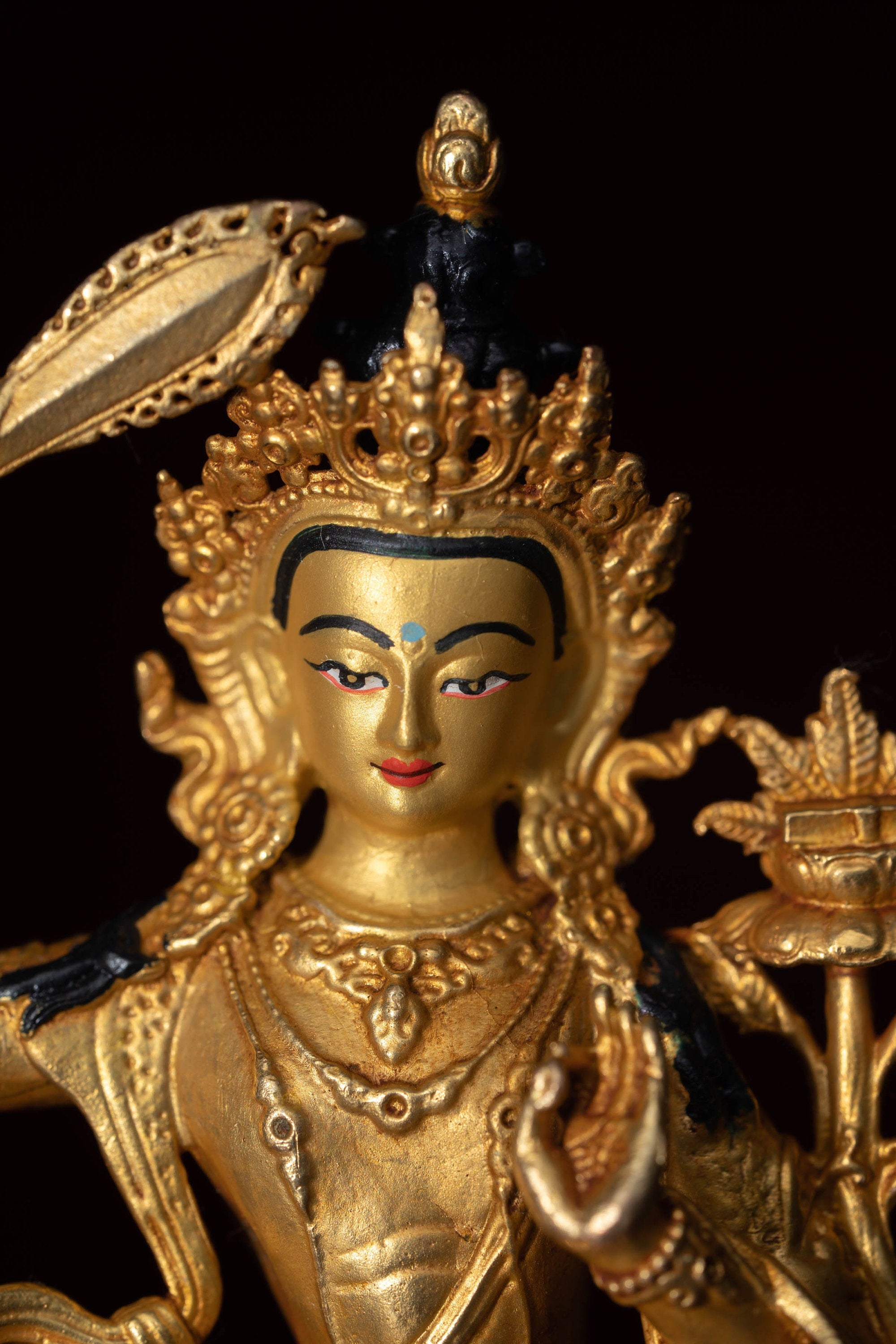 Manjushri Statue - Lucky Thanka