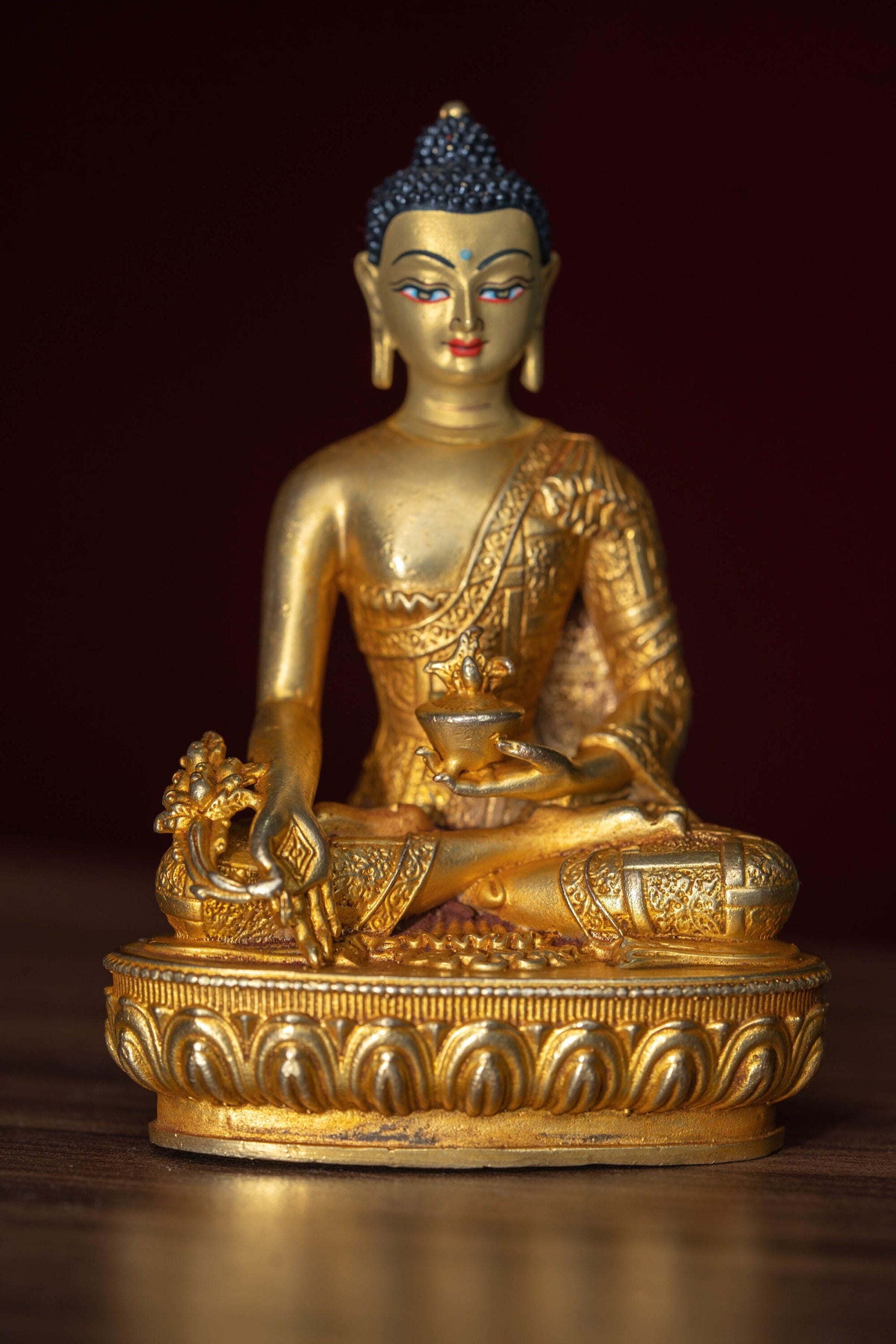 Medicine Buddha Statue for Healing - Lucky Thanka