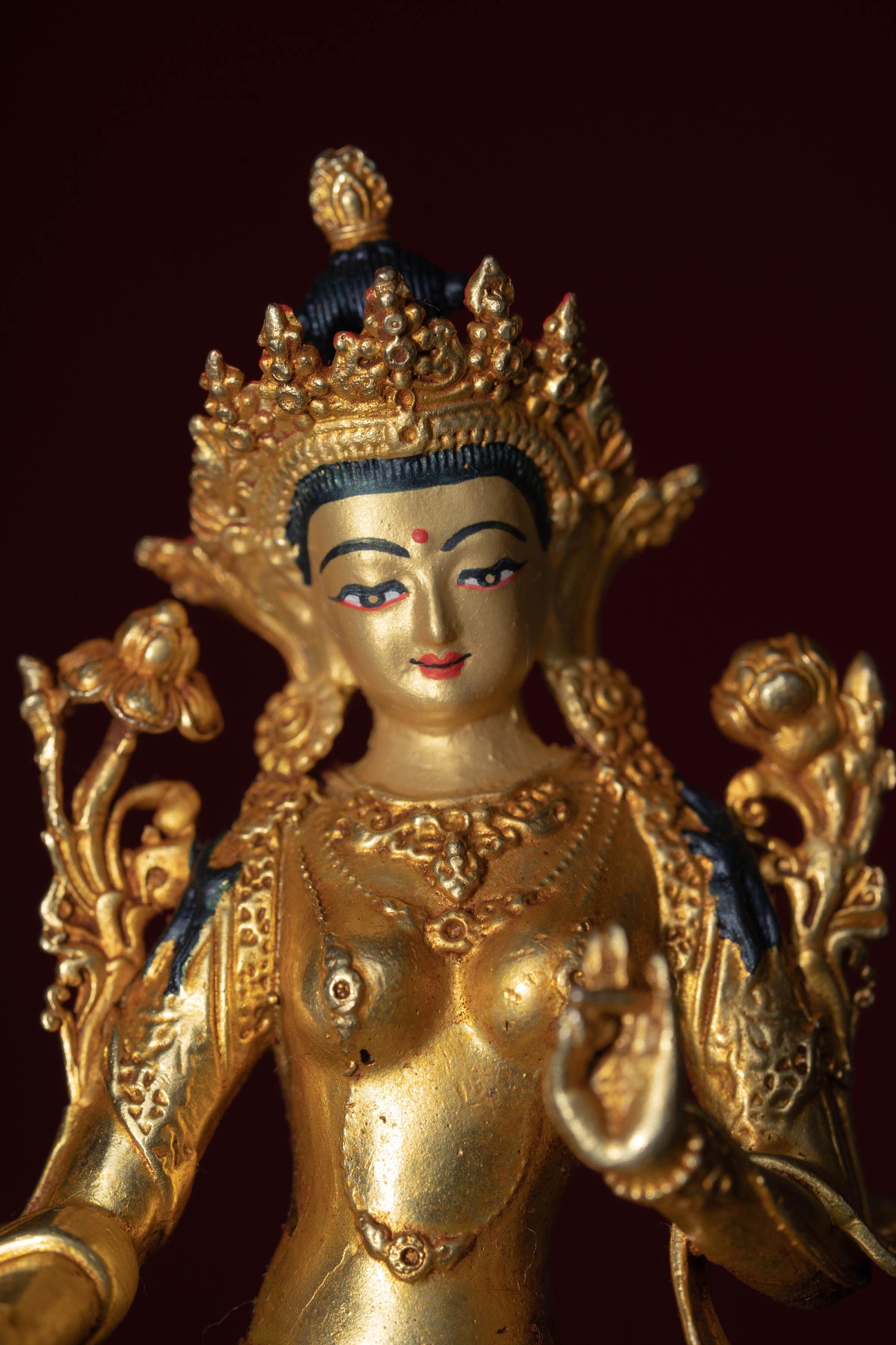 Green Tara Statue - Lucky Thanka