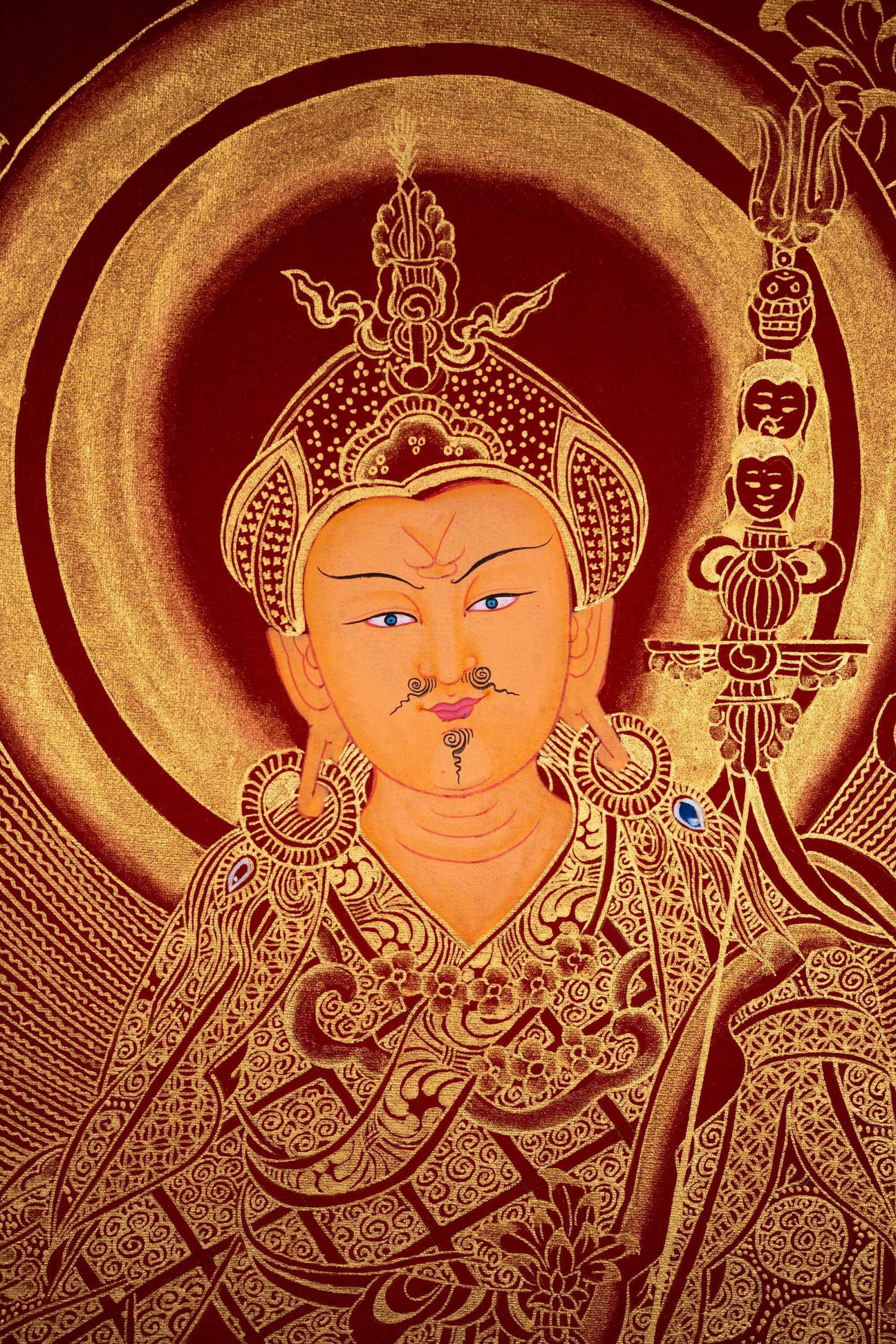 Guru Thangka Painting - Guru Padmasambhava - Lucky Thanka