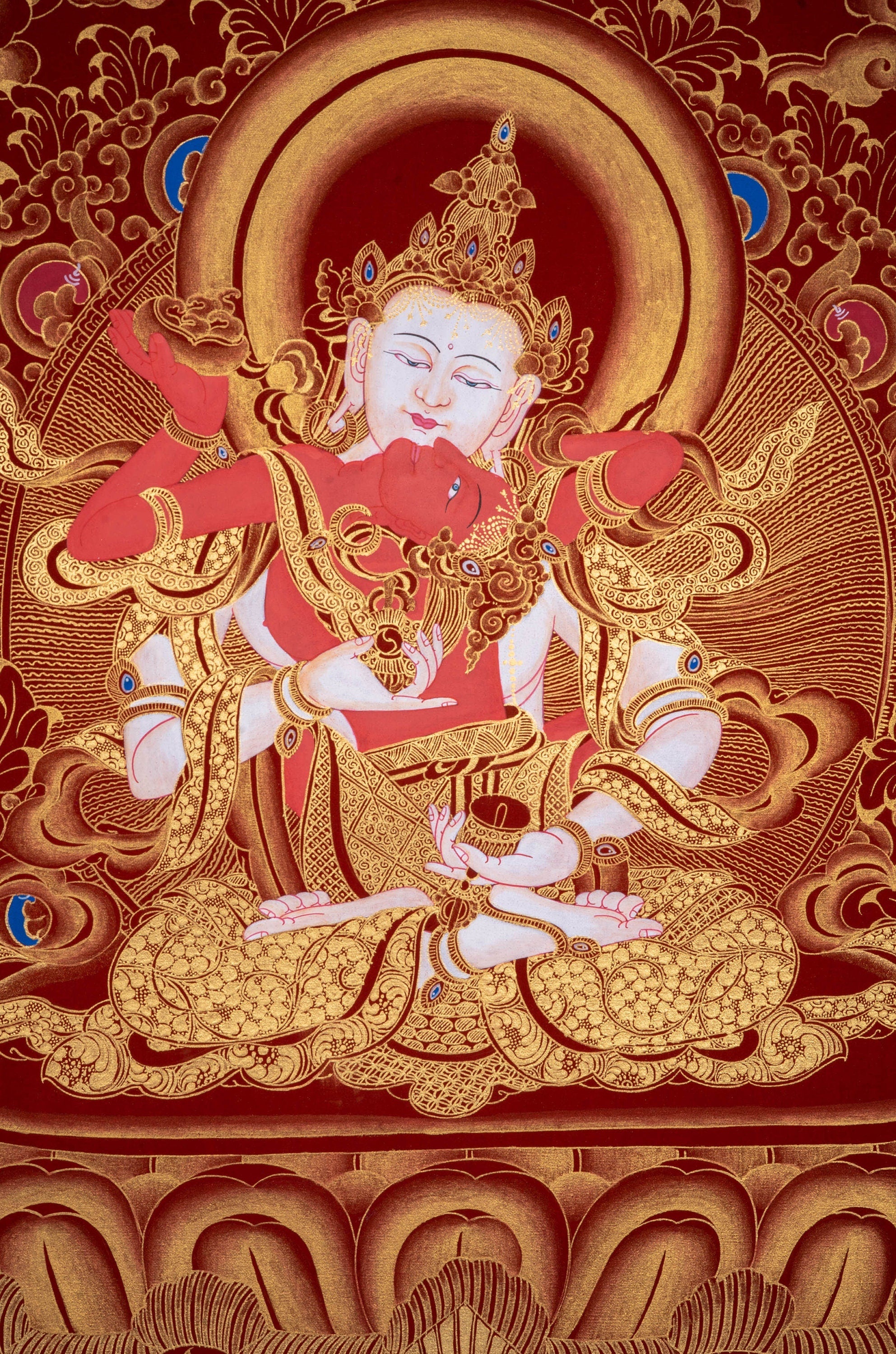 Vajrasattva Shakti , The Great Purifier - Lucky Thanka