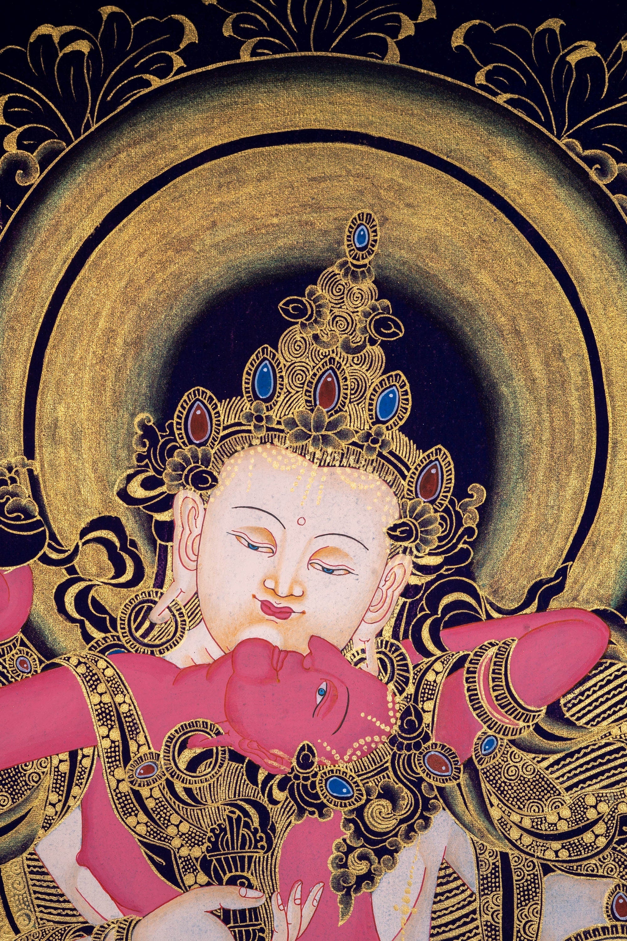 Vajrasattva Shakti , The Great Purifier - Lucky Thanka
