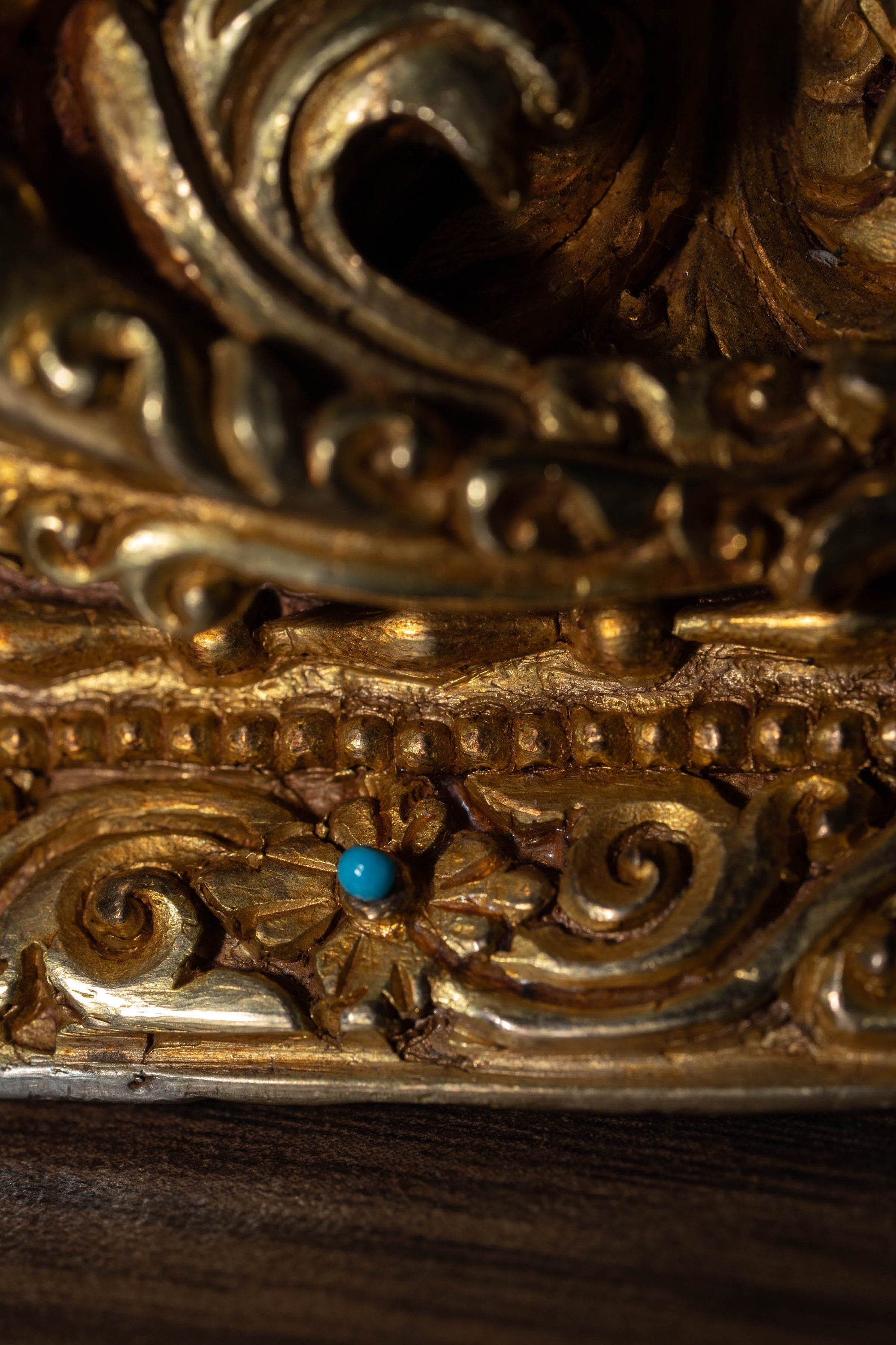 Pure Gold Green Tara Statue - Lucky Thanka