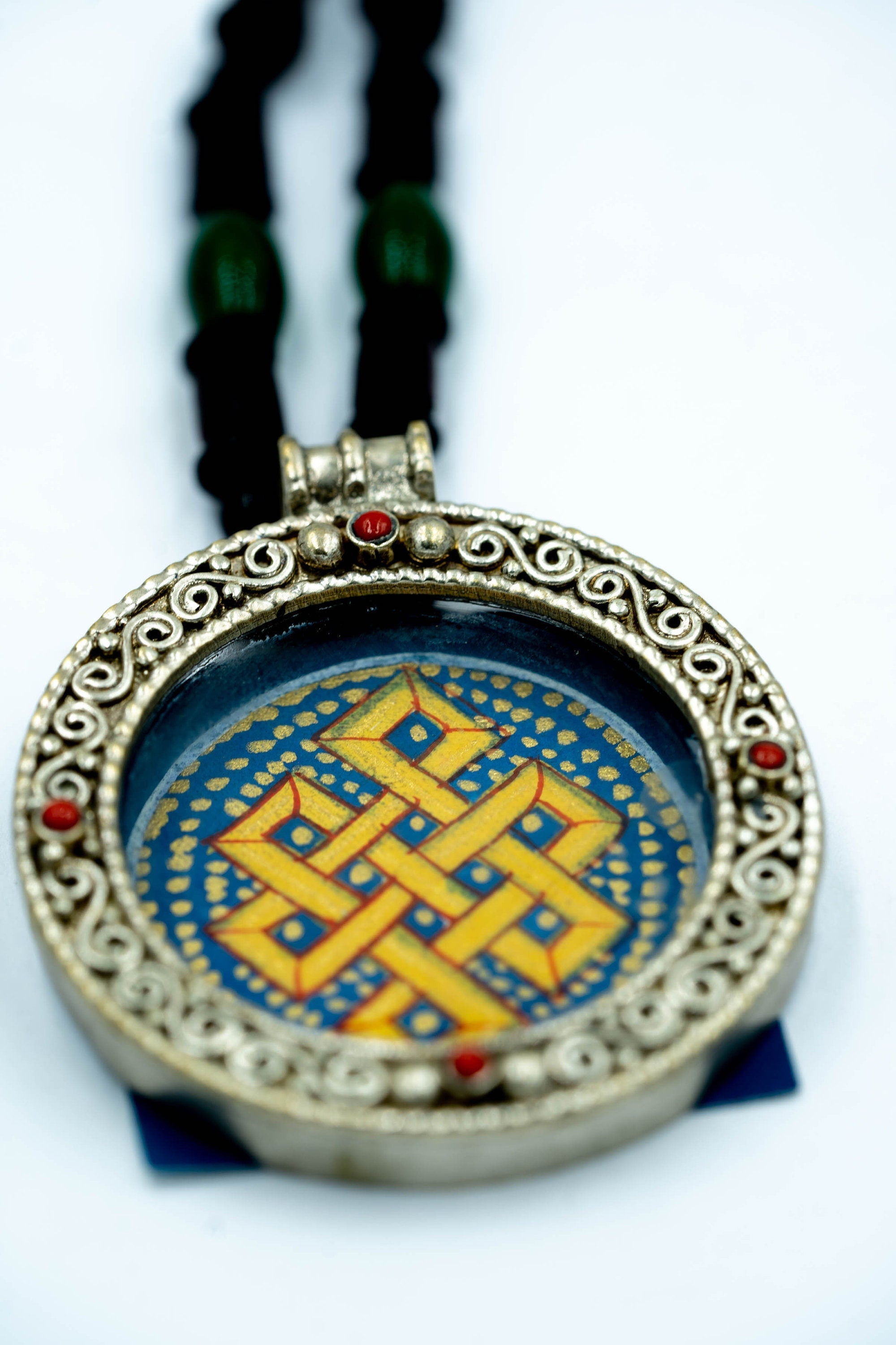 Endless Knot Mandala Ghau Thangka - Lucky Thanka