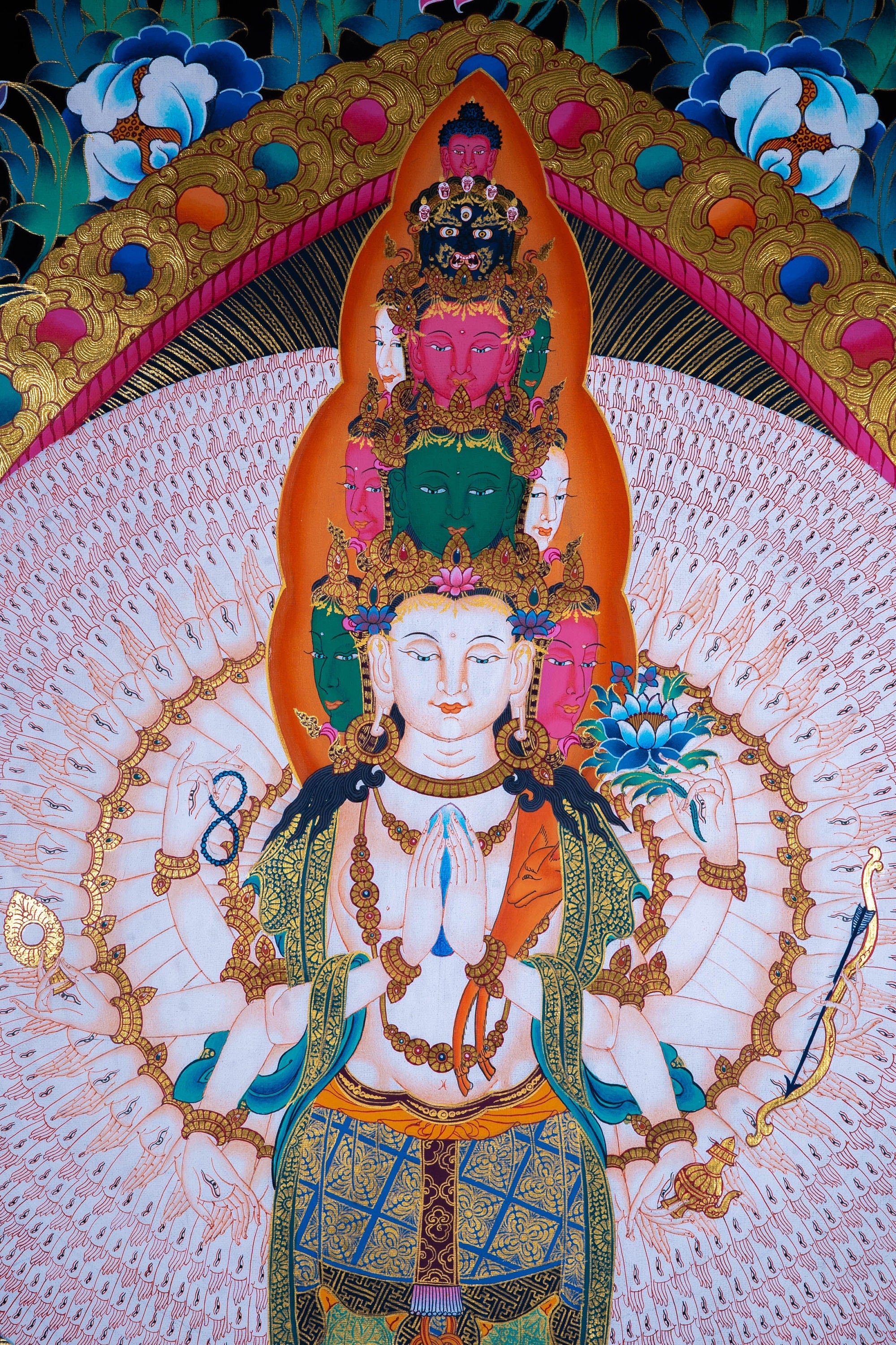1000 Arm Avalokiteshvara - Lucky Thanka