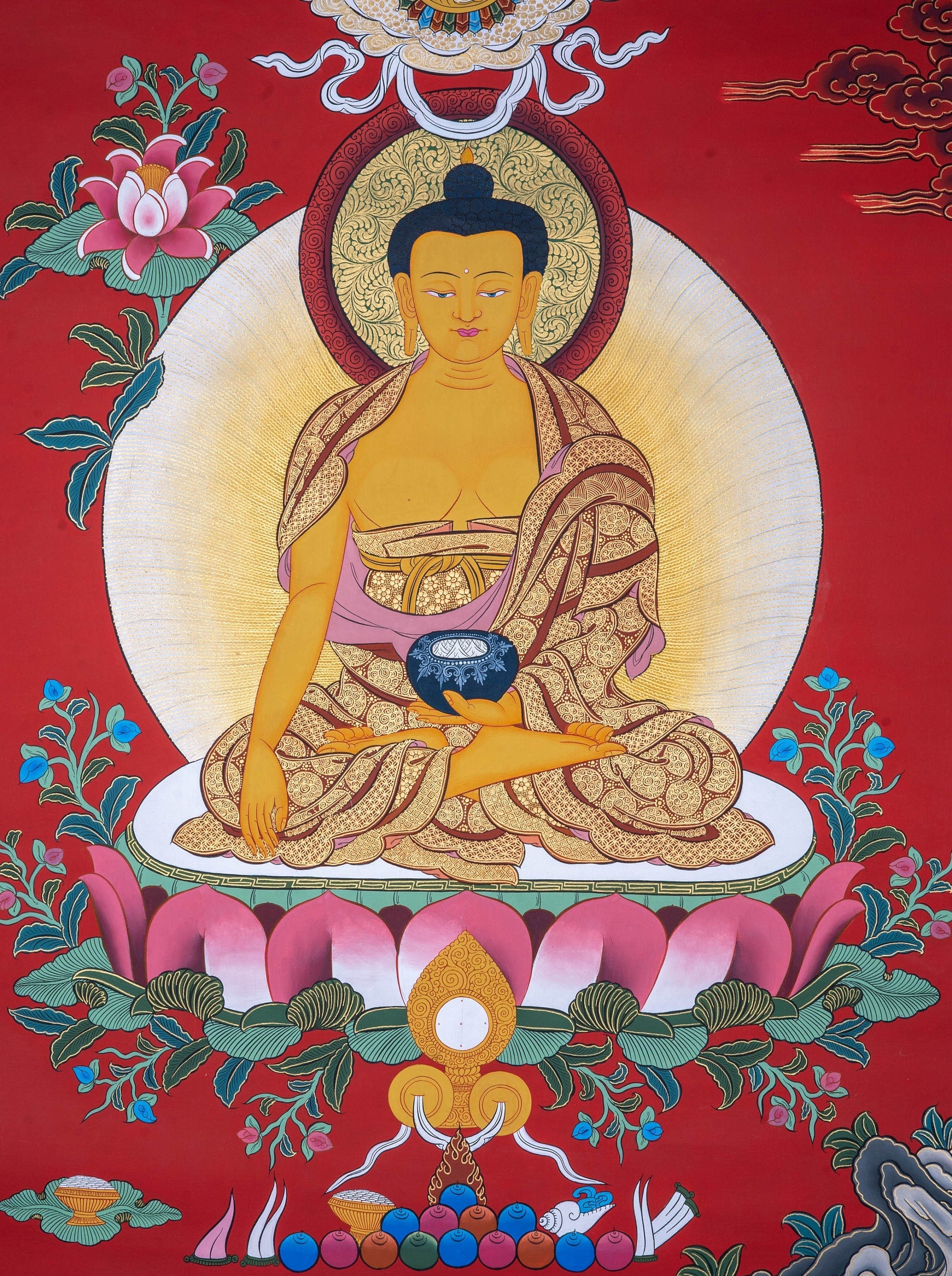 Shakyamuni Buddha - Lucky Thanka