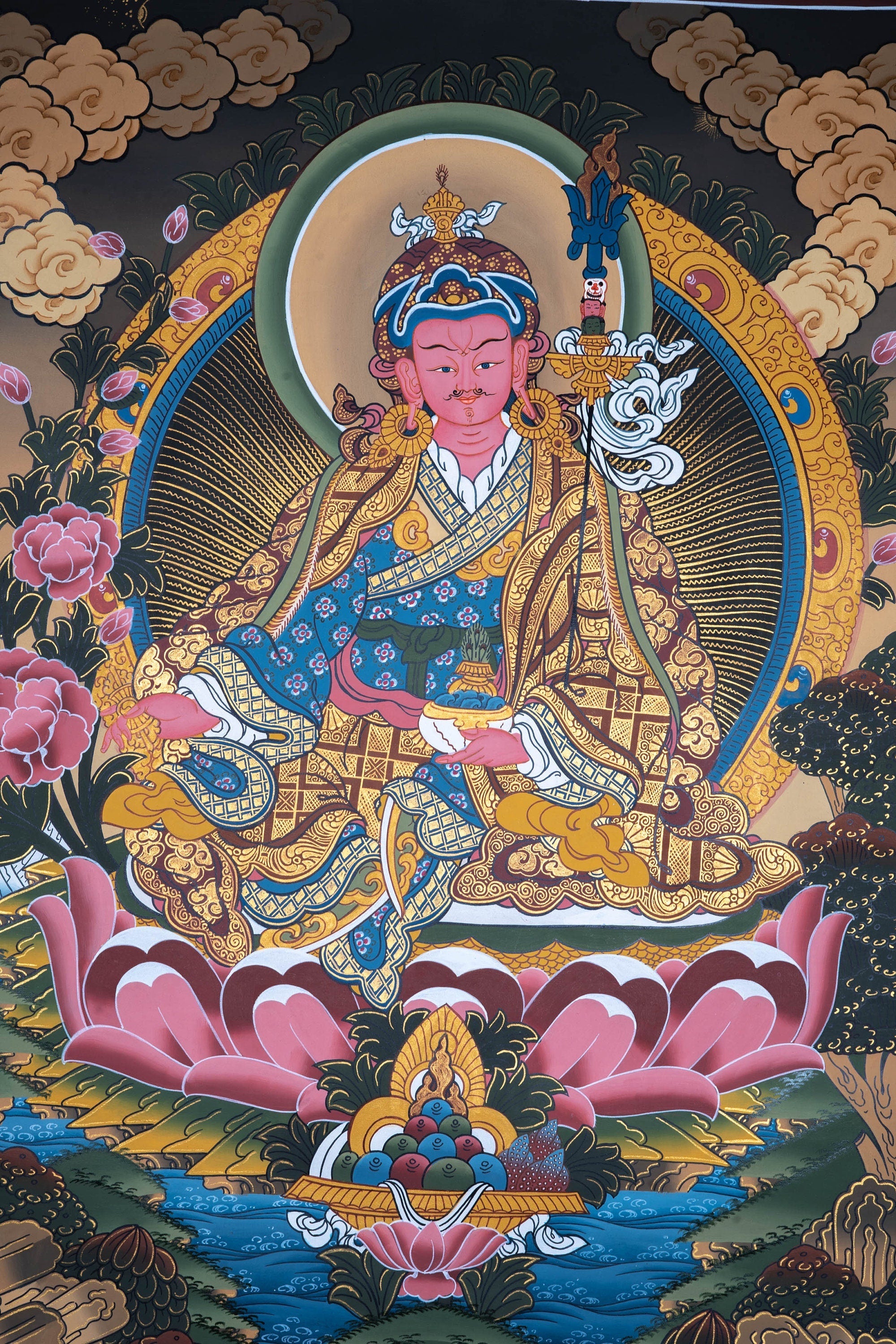 Padmasambhava Thangka Painting - Lucky Thanka