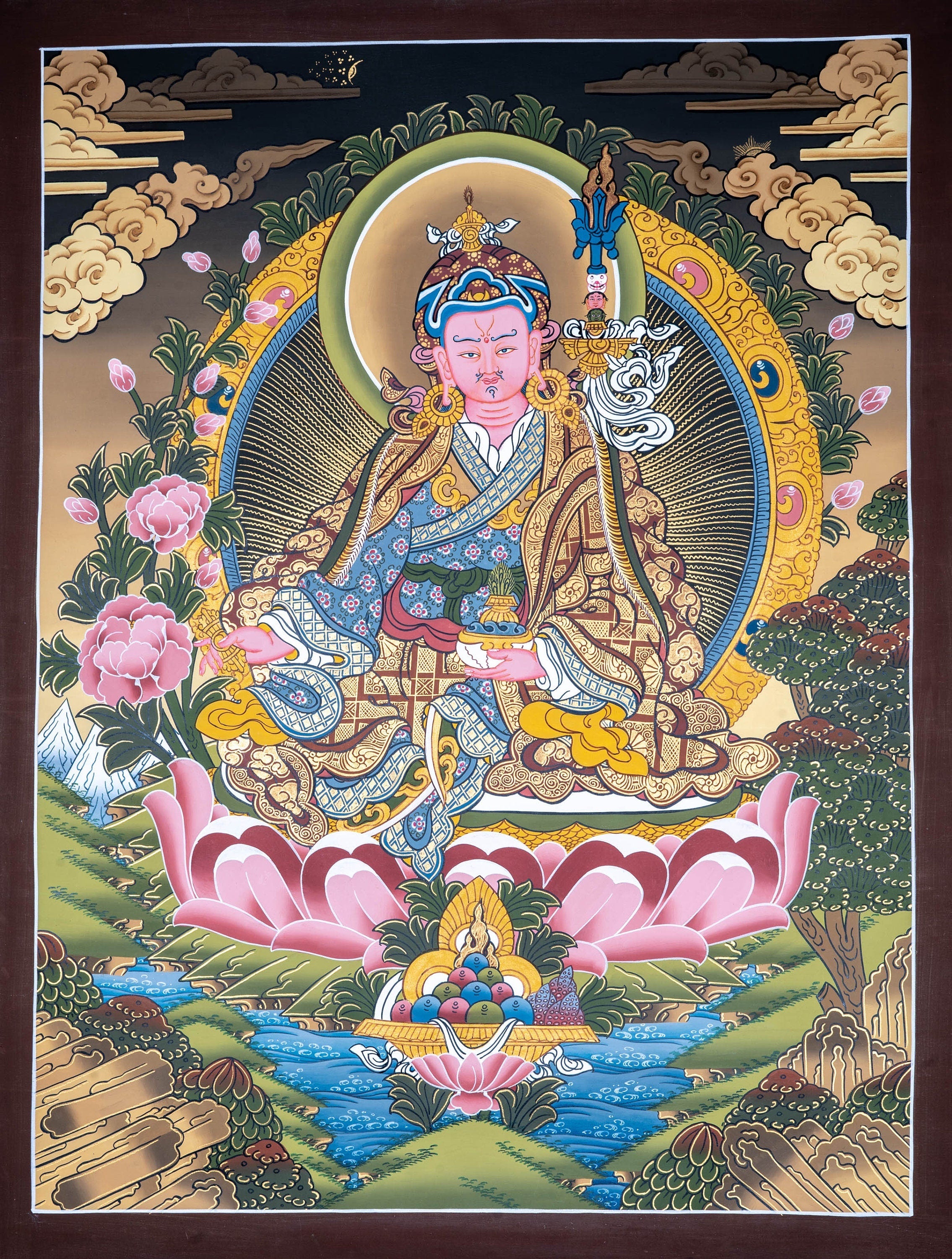 Padmasambhava Thangka Painting - Lucky Thanka