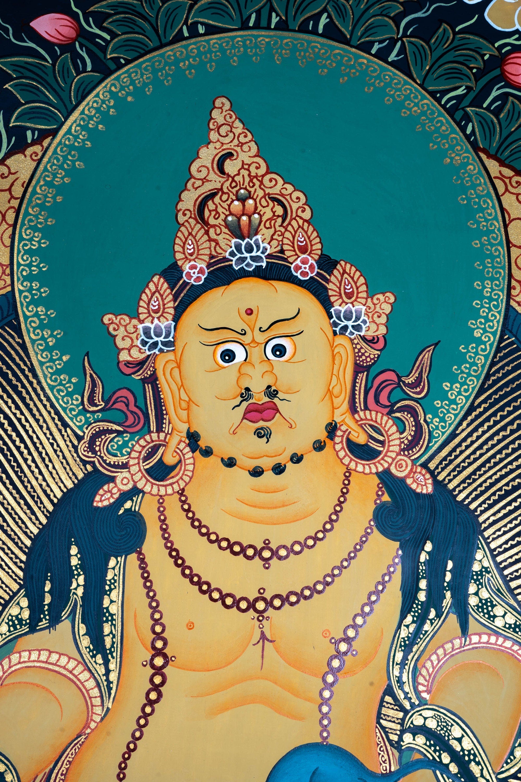 Kubera thangka - Zambala Thangka - Lucky Thanka