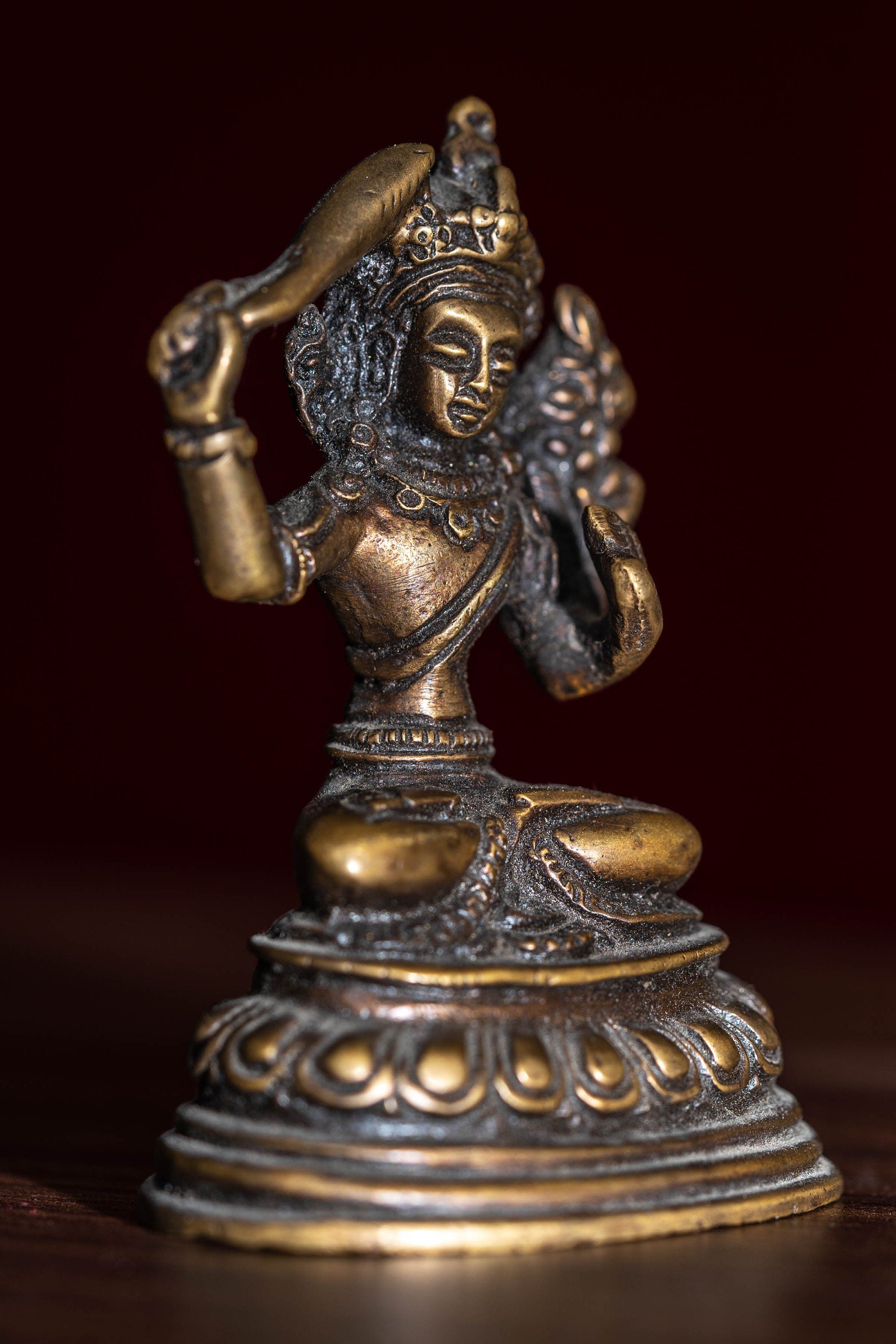 Manjushri Statue - Lucky Thanka