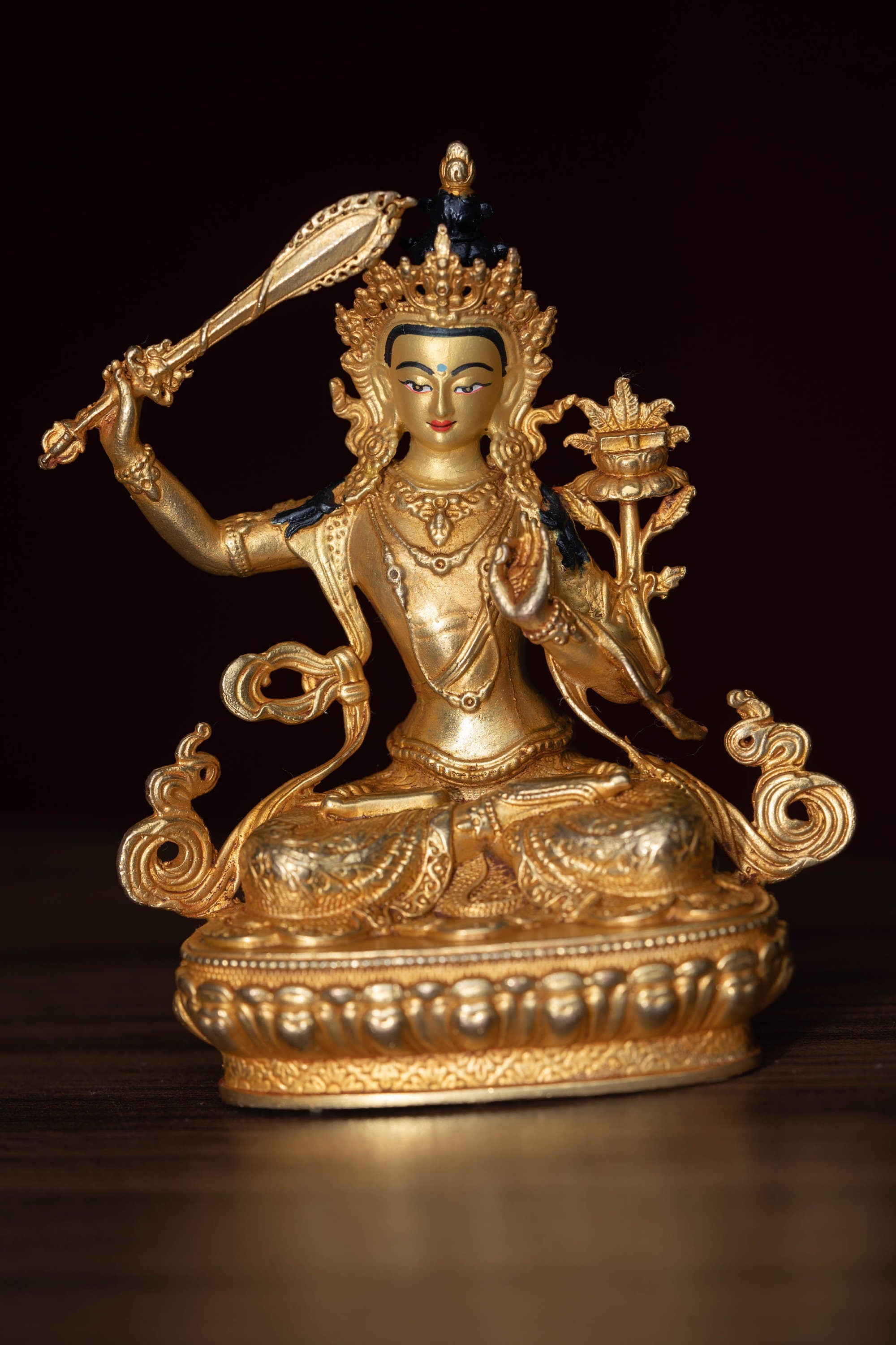 Manjushri Statue - Lucky Thanka