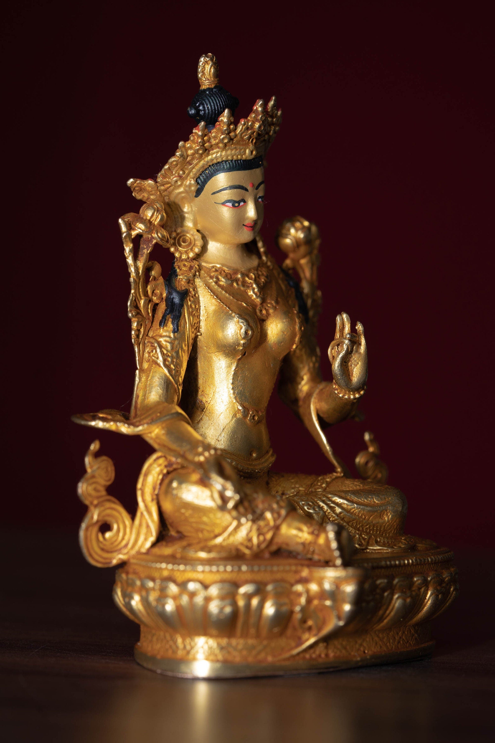 Green Tara Statue - Lucky Thanka