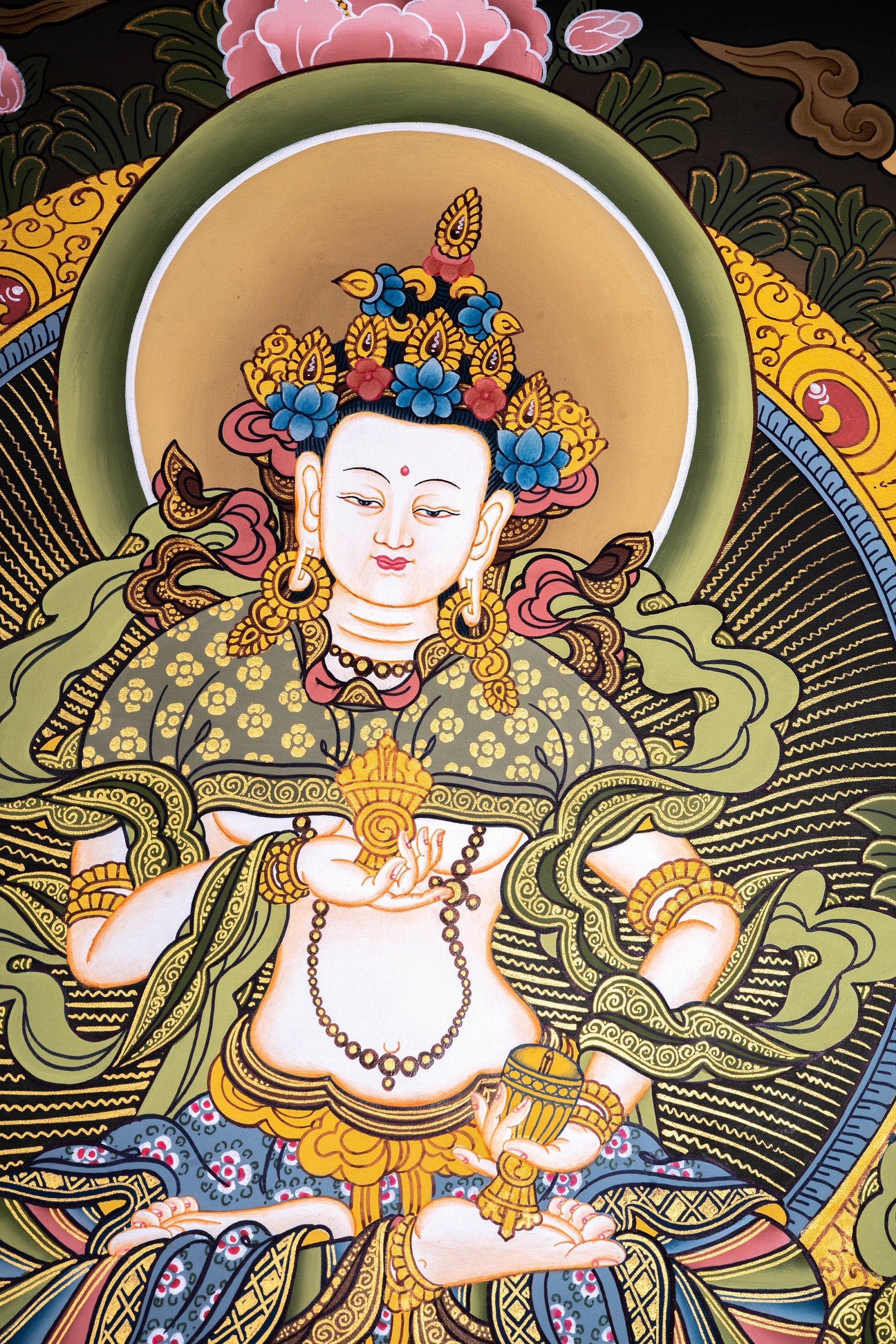 Great Purifier Vajrasattva - Genuine Thangka Painting - Lucky Thanka