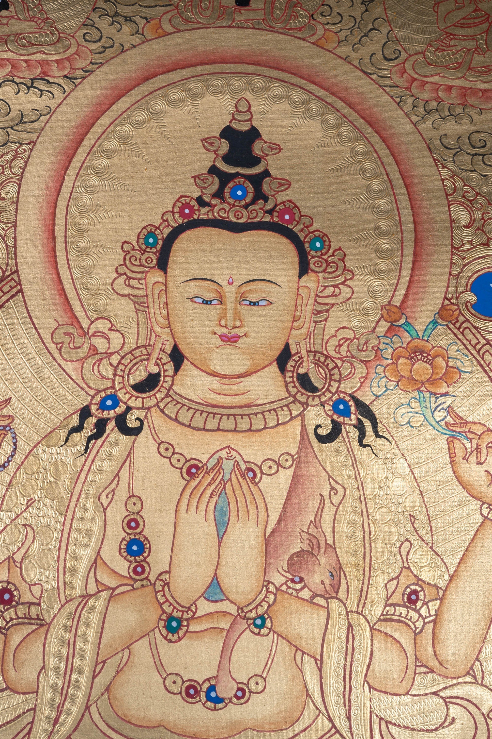 Lyap Chengresi Bodhisattva Thangka Painting - Lucky Thanka