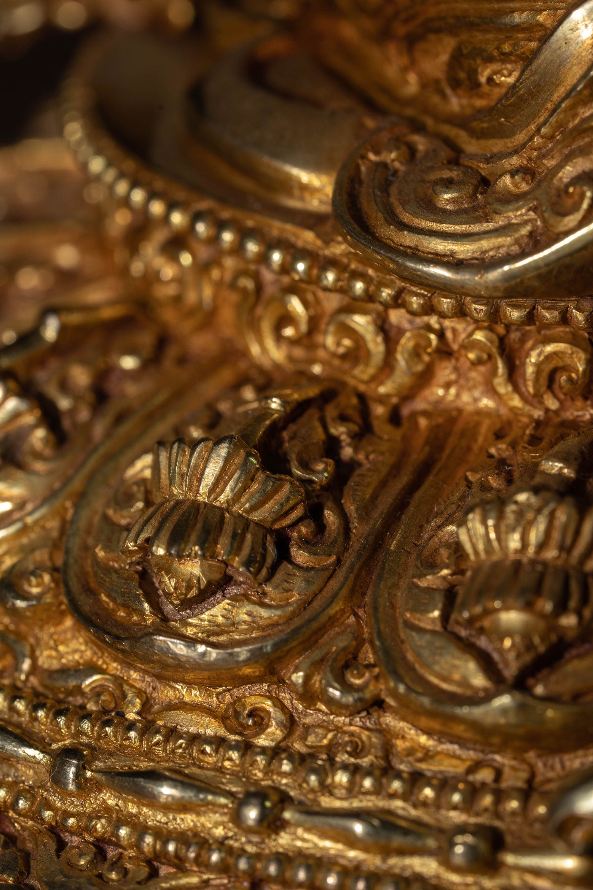 Pure Gold Green Tara Statue - Lucky Thanka