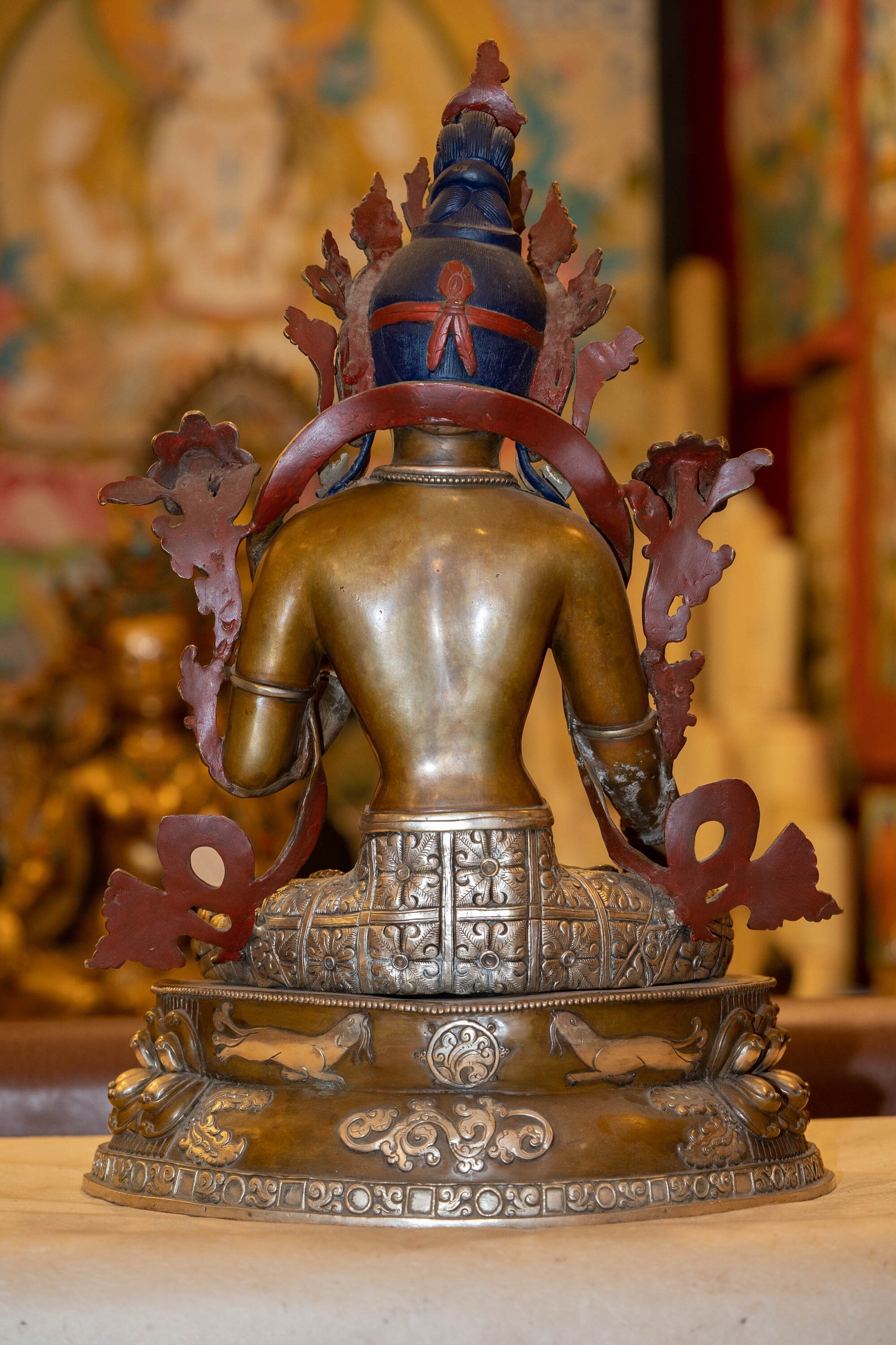 White Tara Silver Plated Statue - Lucky Thanka