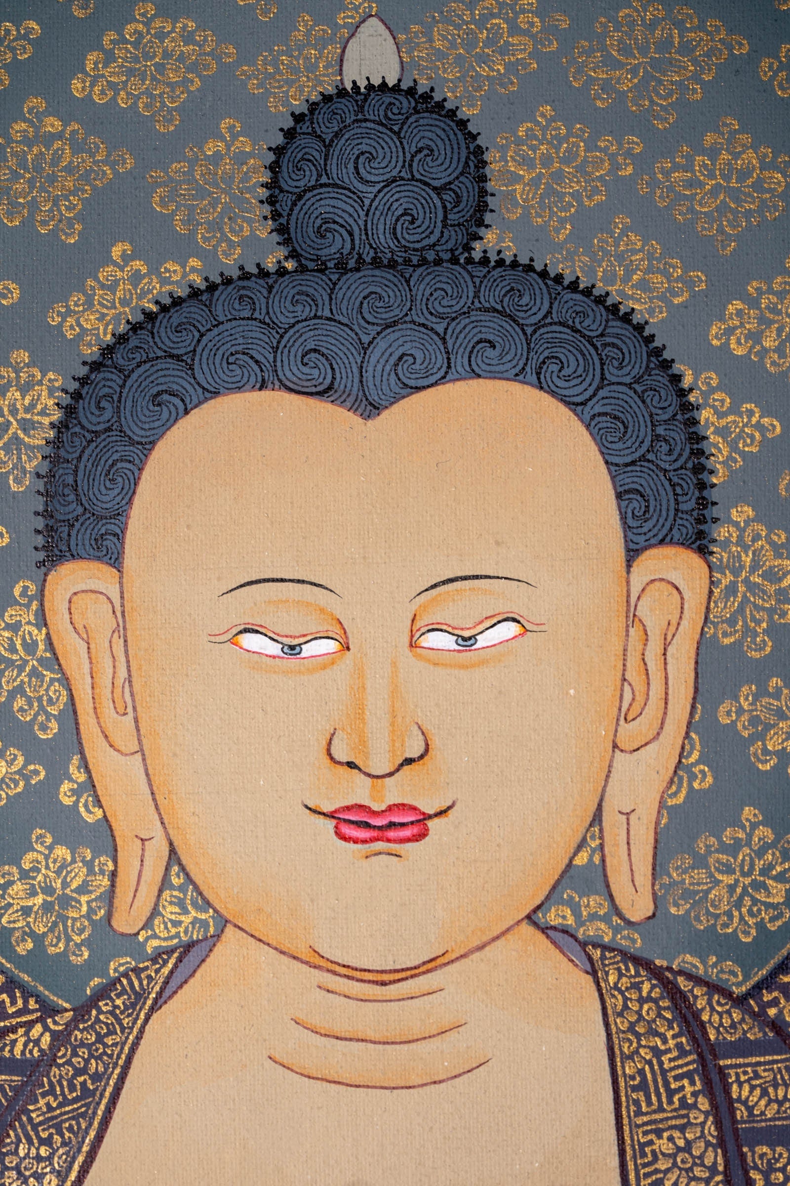 Shakyamuni Buddha thangka painting - Lucky Thanka