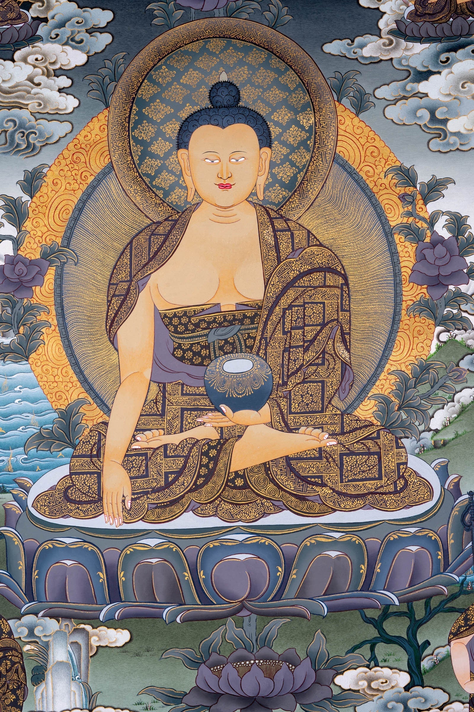 Shakyamuni Buddha thangka painting - Lucky Thanka