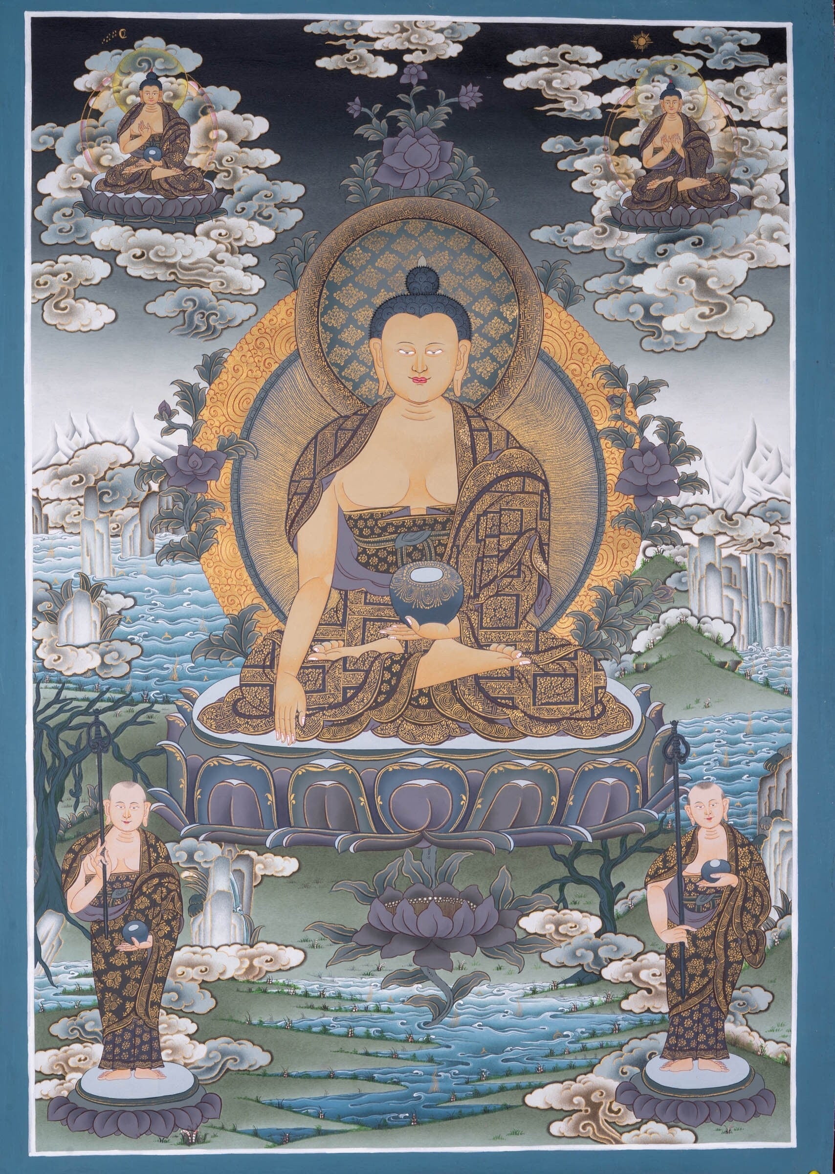 Shakyamuni Buddha thangka painting - Lucky Thanka