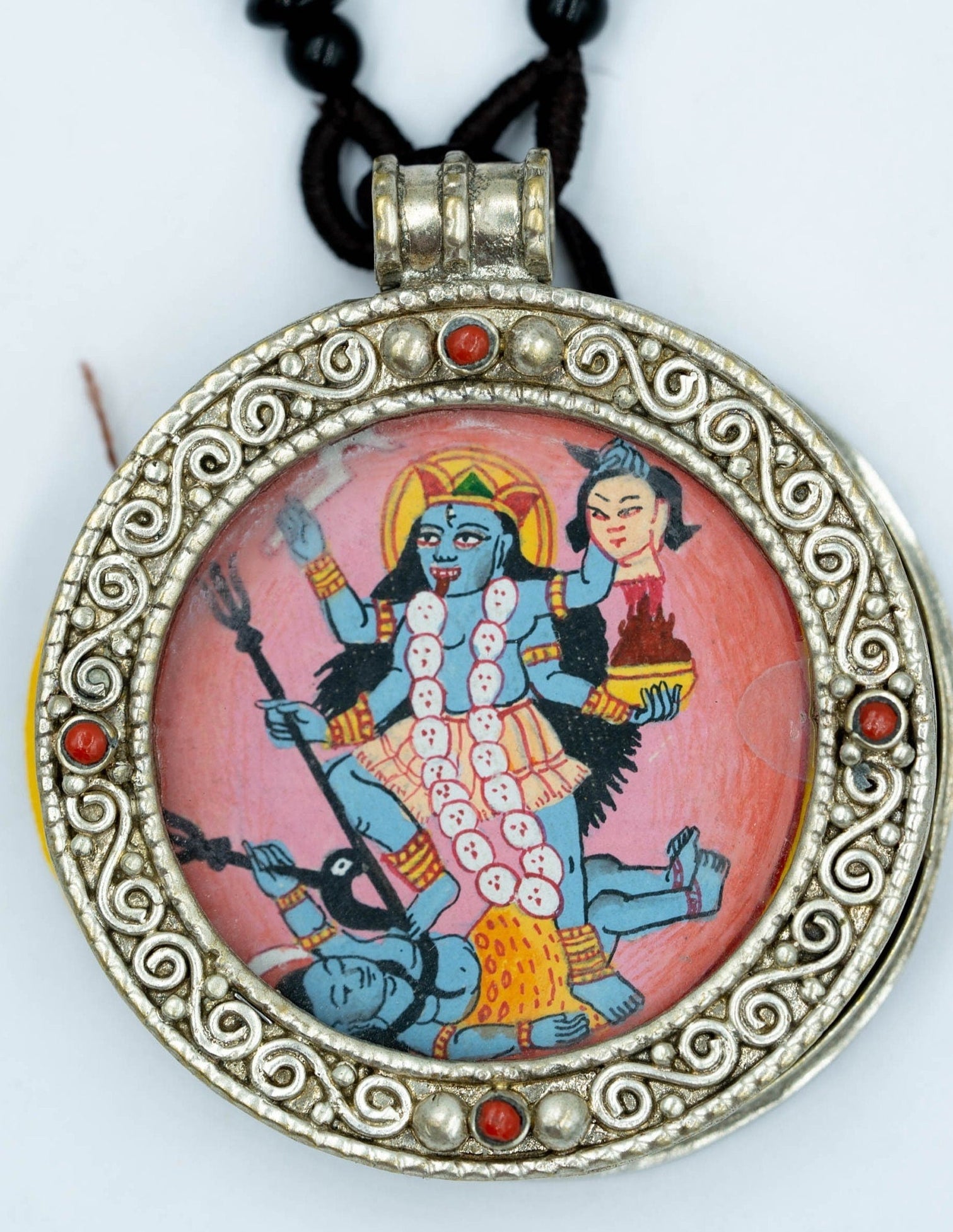Ghau Thangka of Kali Deity - Pendant - Lucky Thanka