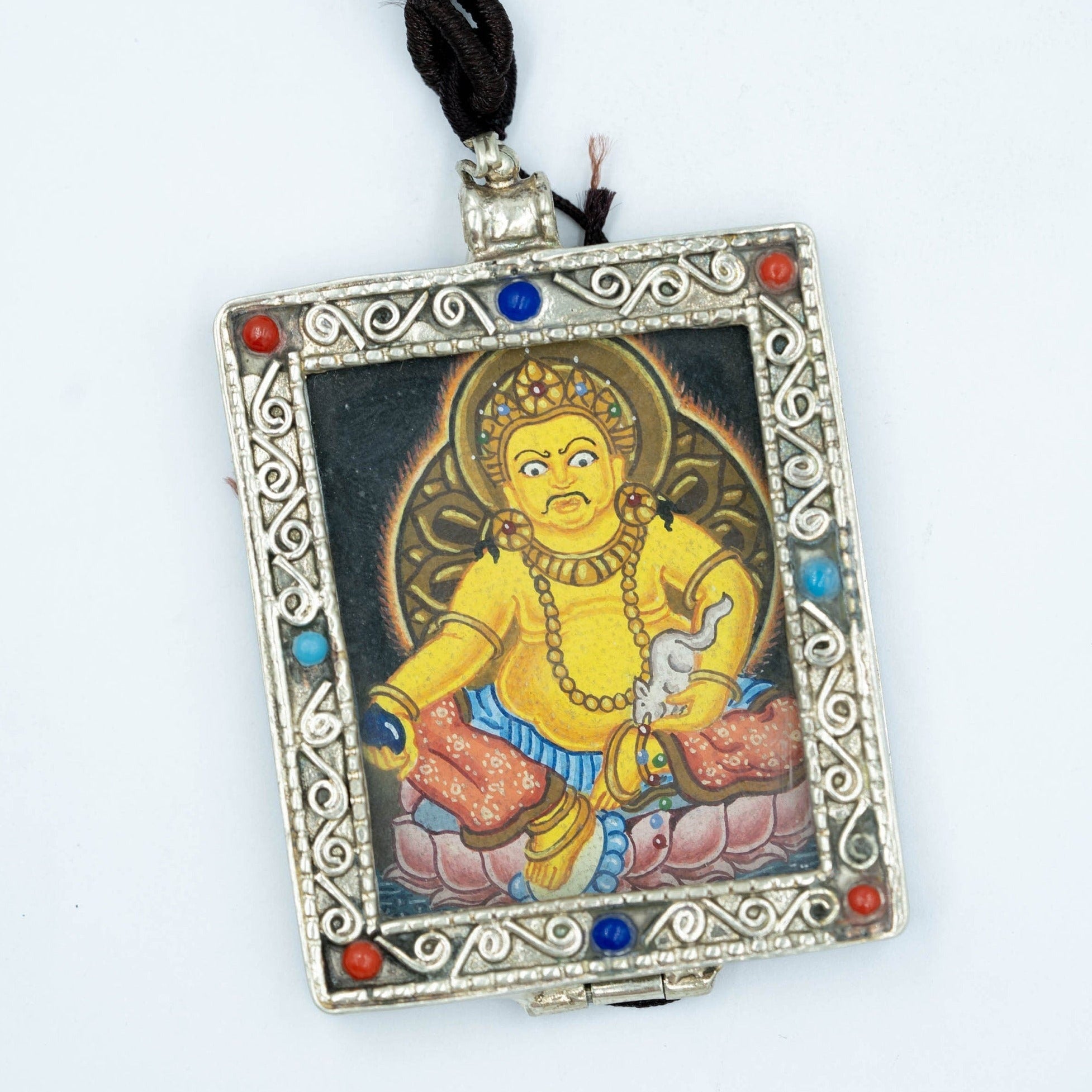 Kubera God of Wealth Ghau Thangka - Lucky Thanka