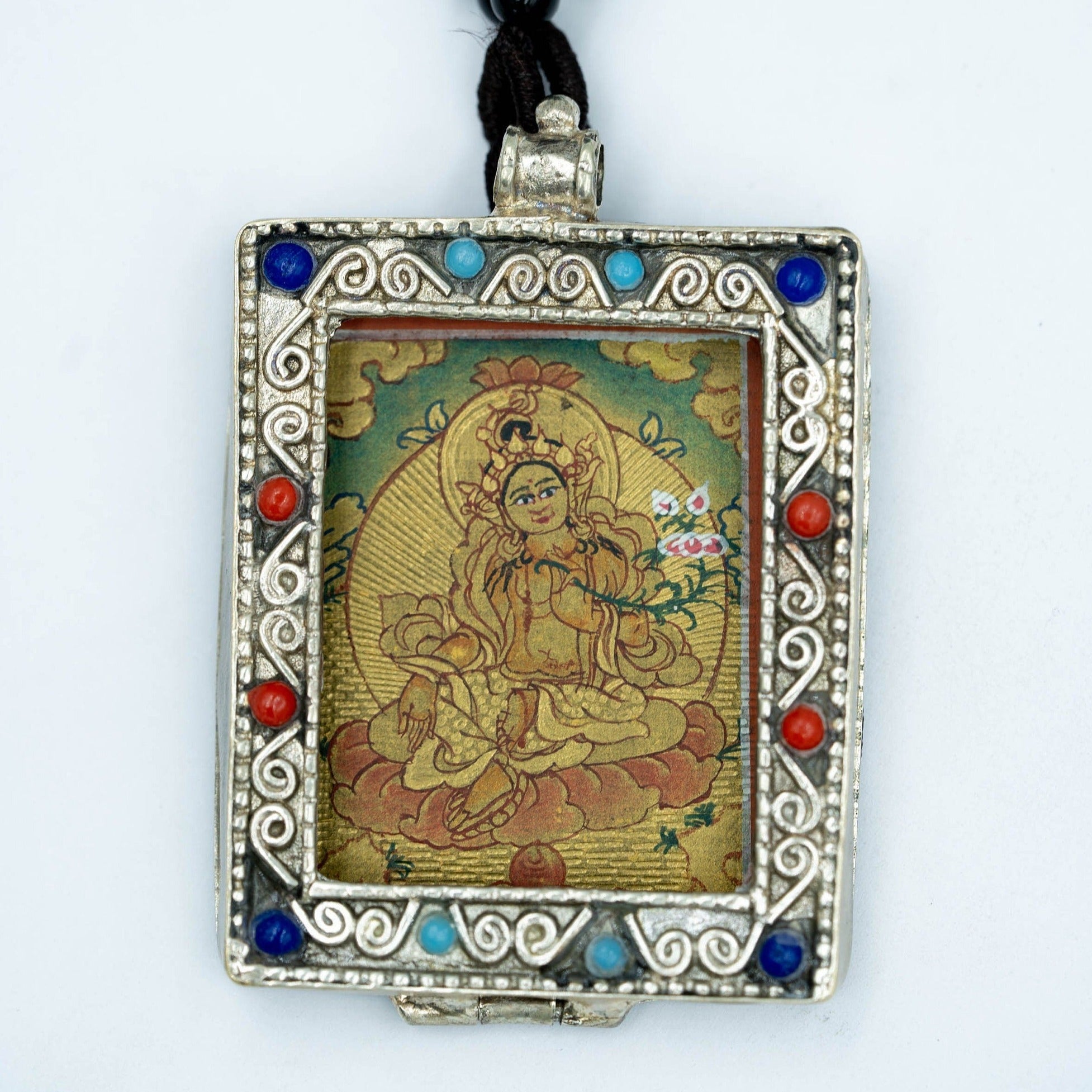 Green Tara ( Deity of Compassion ) Ghau Thangka - Lucky Thanka