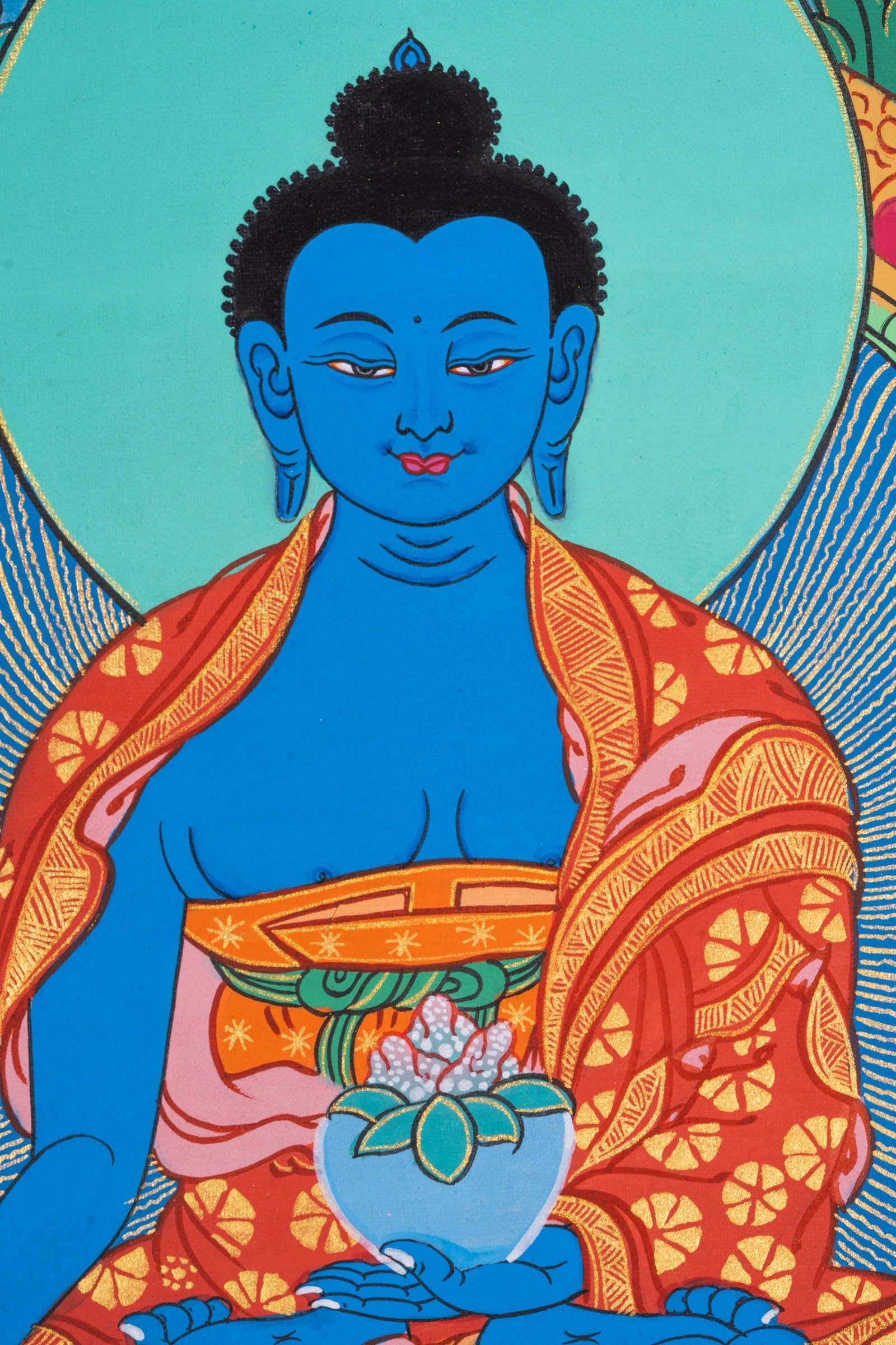 Medicine Buddha Thangka Painting - Lucky Thanka