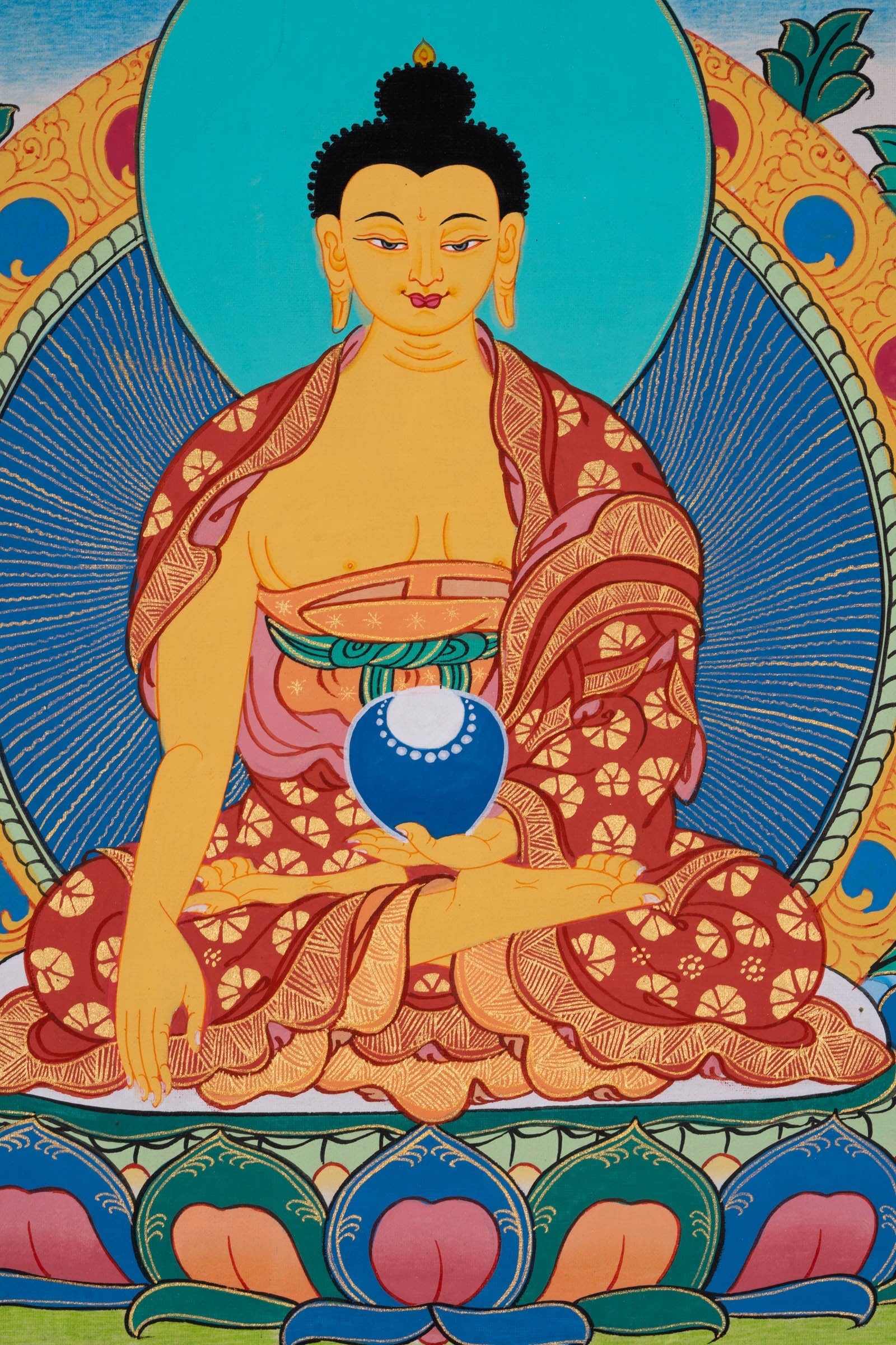 Shakyamuni Buddha Thangka Painting - Lucky Thanka
