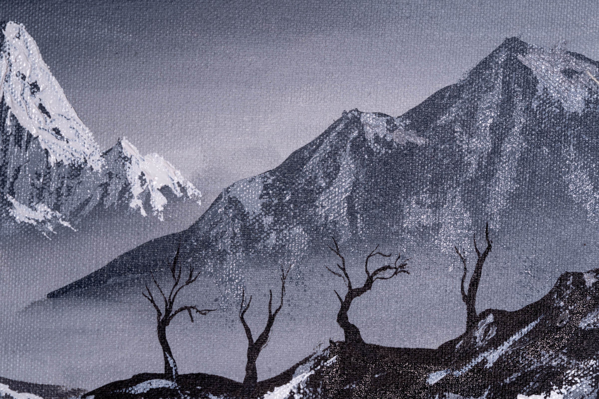 Mt. Ama Dablam back view Oil Painting - Lucky Thanka