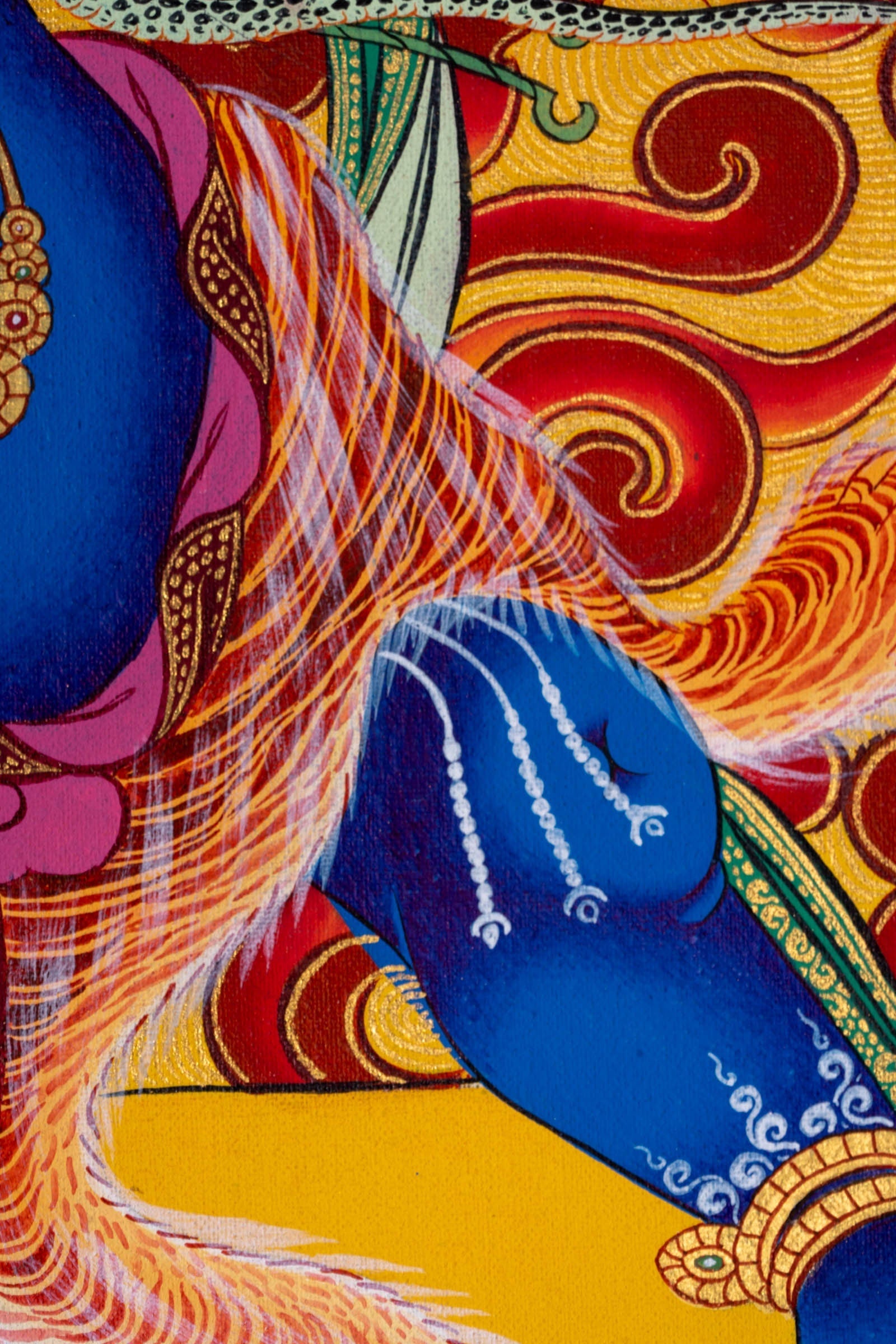 Vajrapani Buddhist Thangka Painting - Lucky Thanka