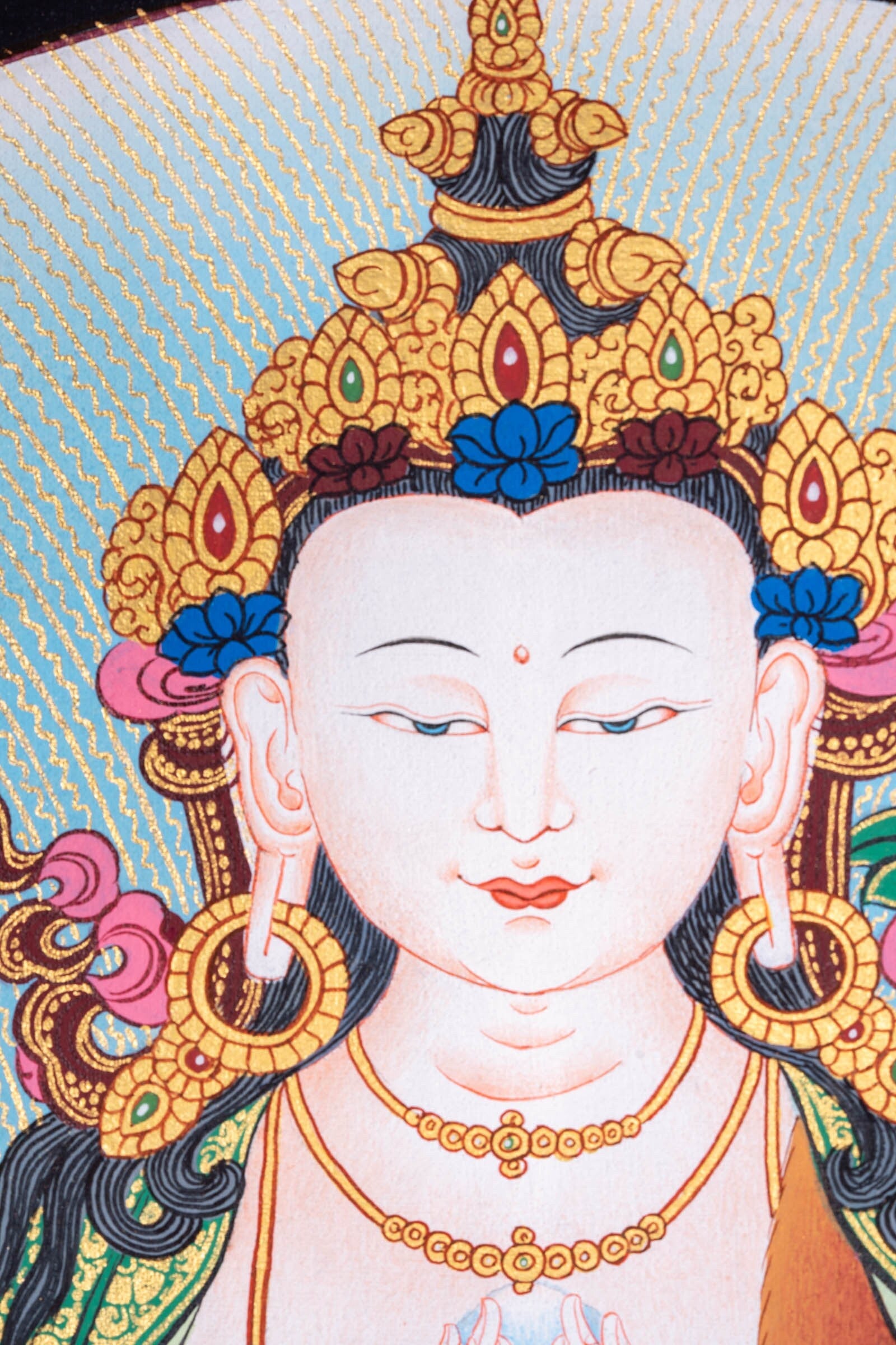 Chengresi Thangka Painting - Lucky Thanka