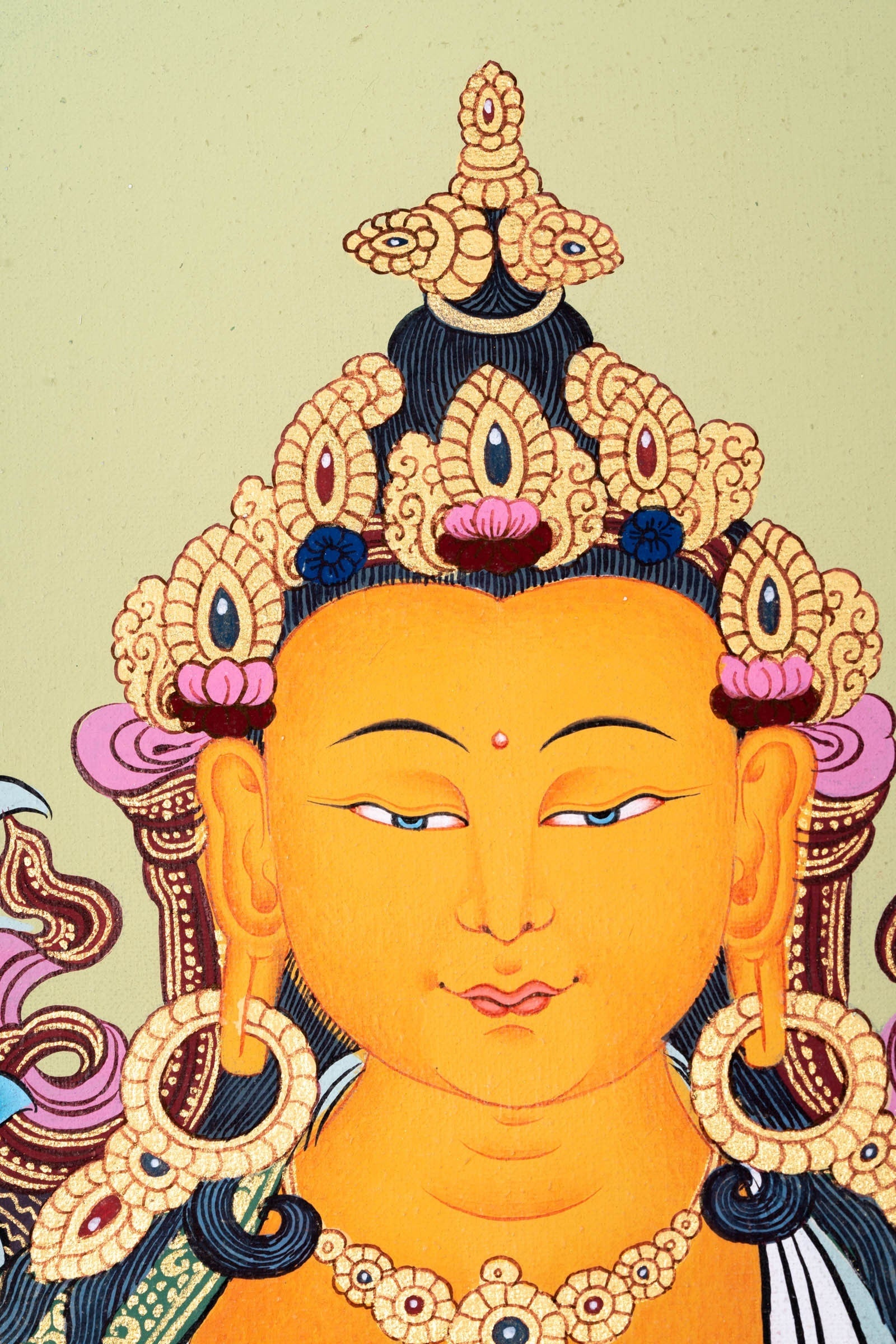 Maitreya Buddha Thangka Art - Lucky Thanka
