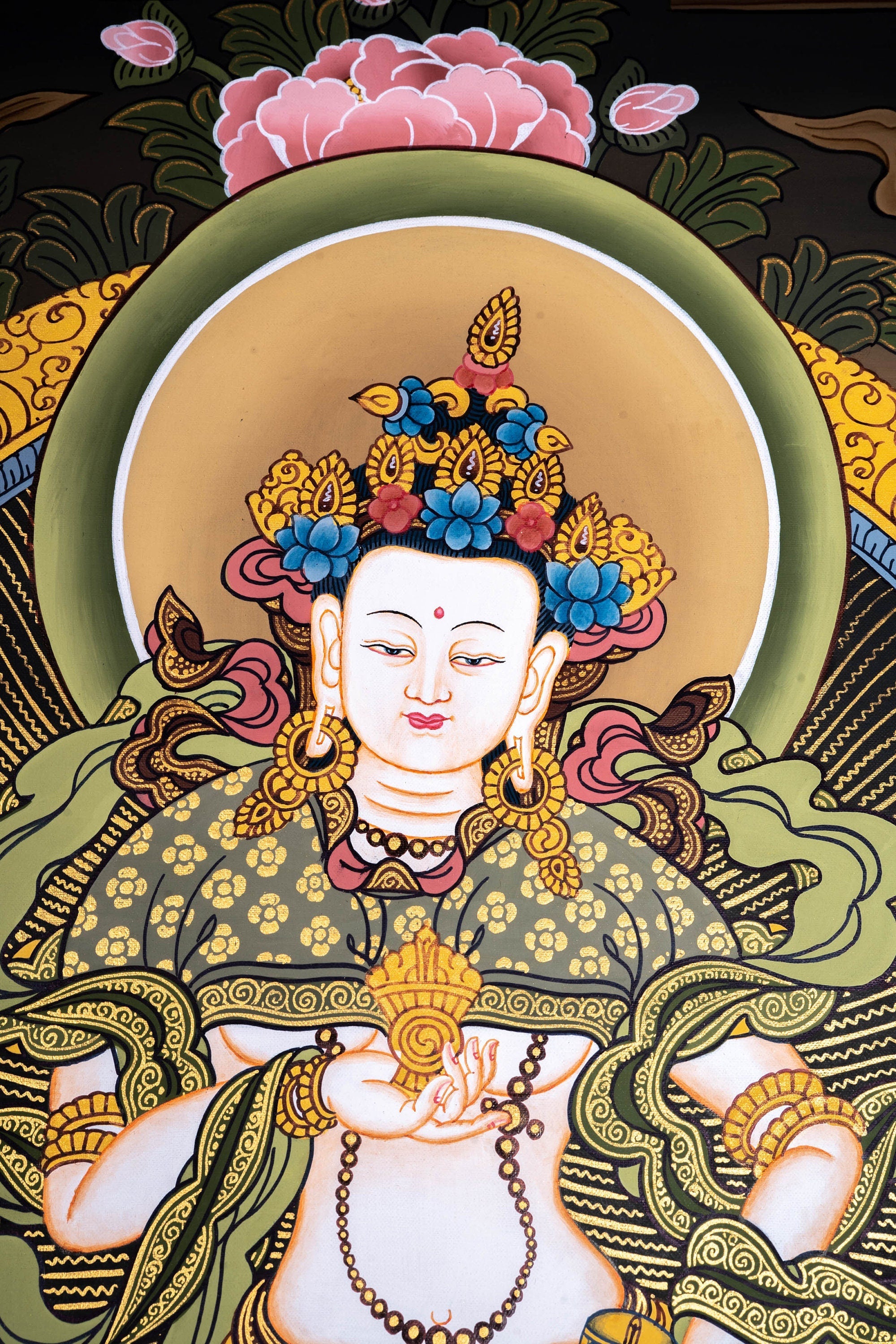 Great Purifier Vajrasattva - Genuine Thangka Painting - Lucky Thanka
