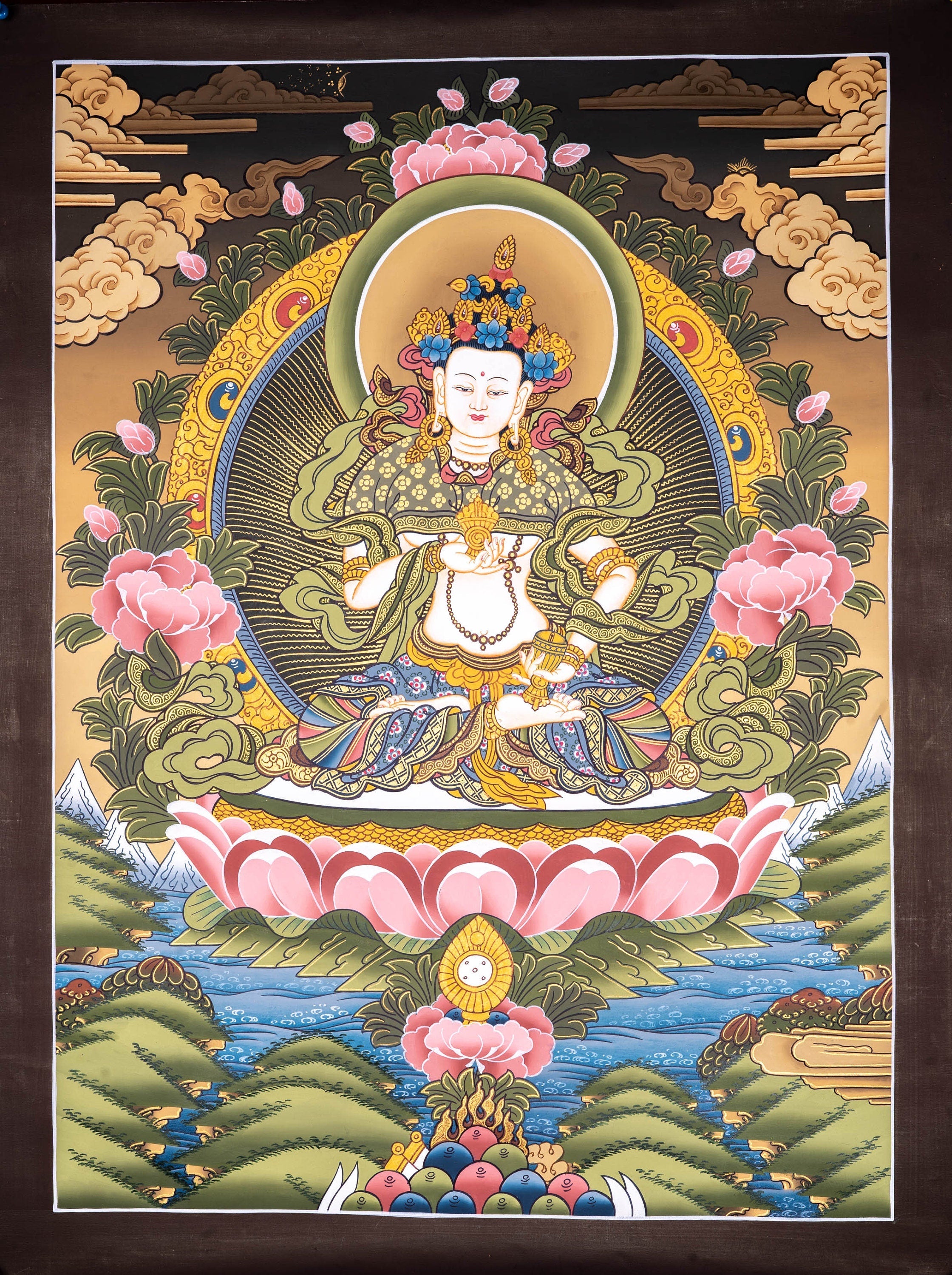 Great Purifier Vajrasattva - Genuine Thangka Painting - Lucky Thanka