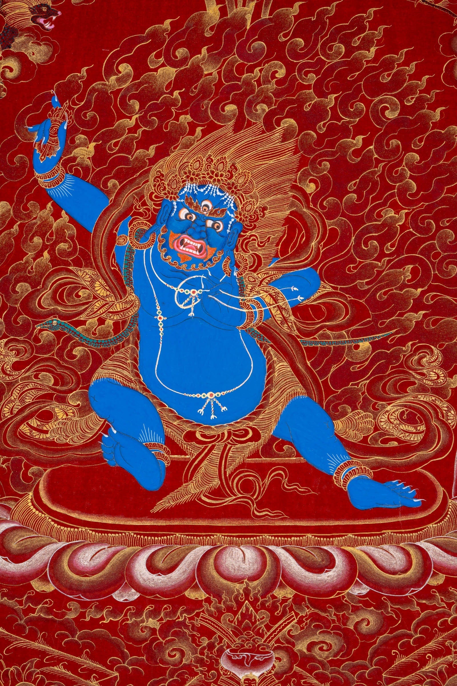 Bajrapani Thangka Painting - Lucky Thanka