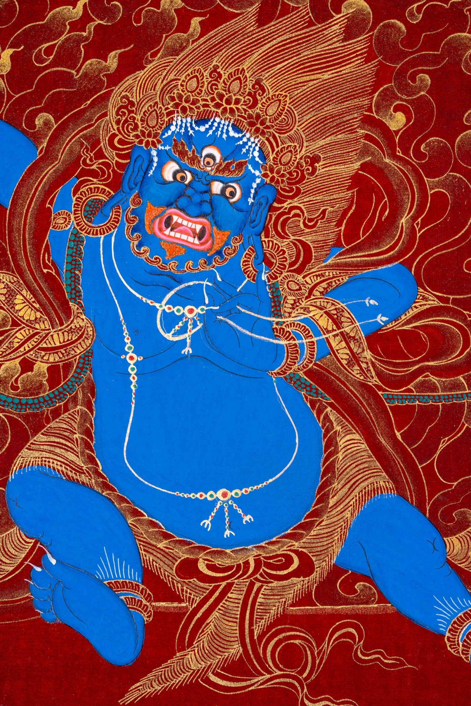 Bajrapani Thangka Painting - Lucky Thanka
