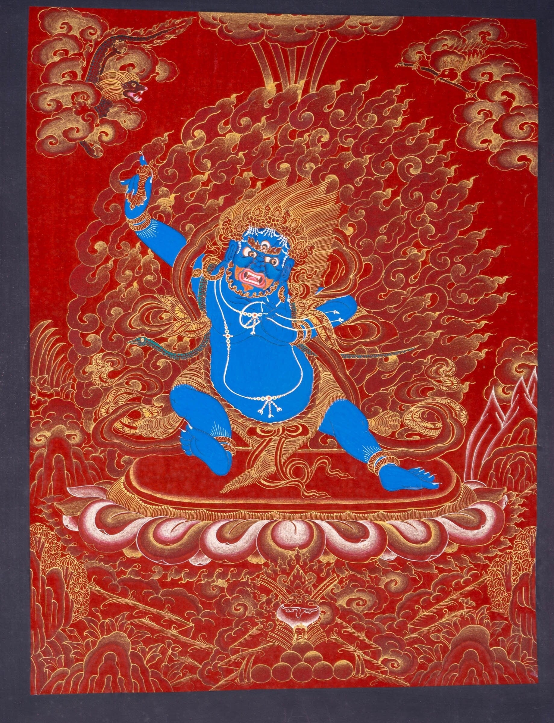 Bajrapani Thangka Painting - Lucky Thanka