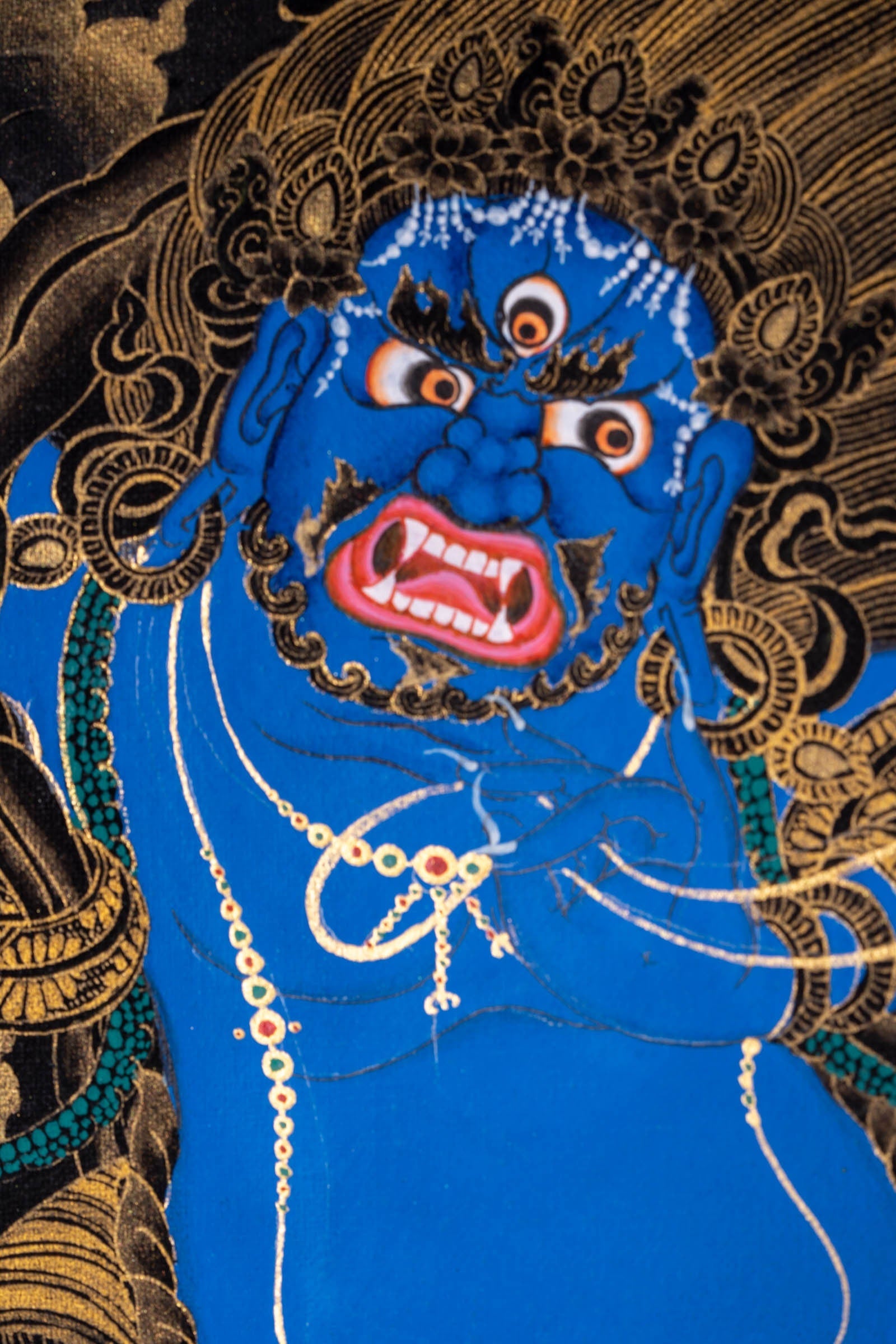 Vajrapani Buddhist Thangka Painting - Lucky Thanka