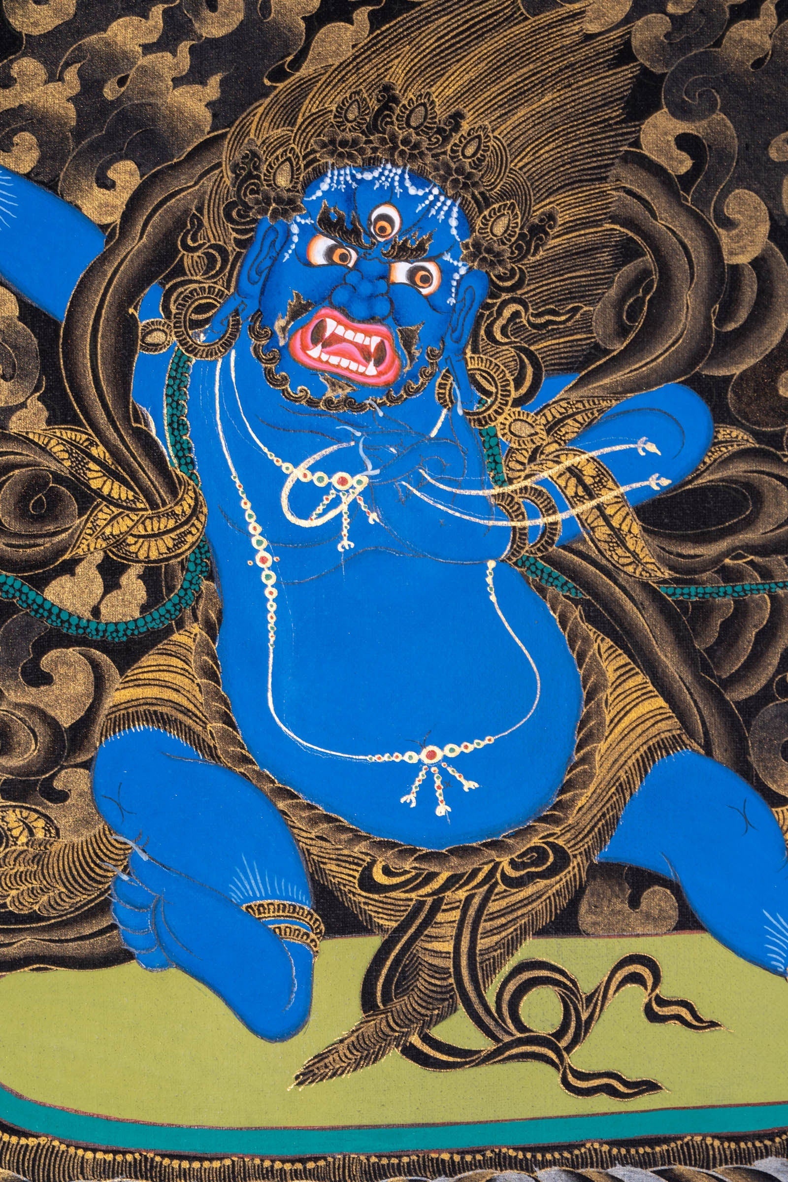 Vajrapani Buddhist Thangka Painting - Lucky Thanka