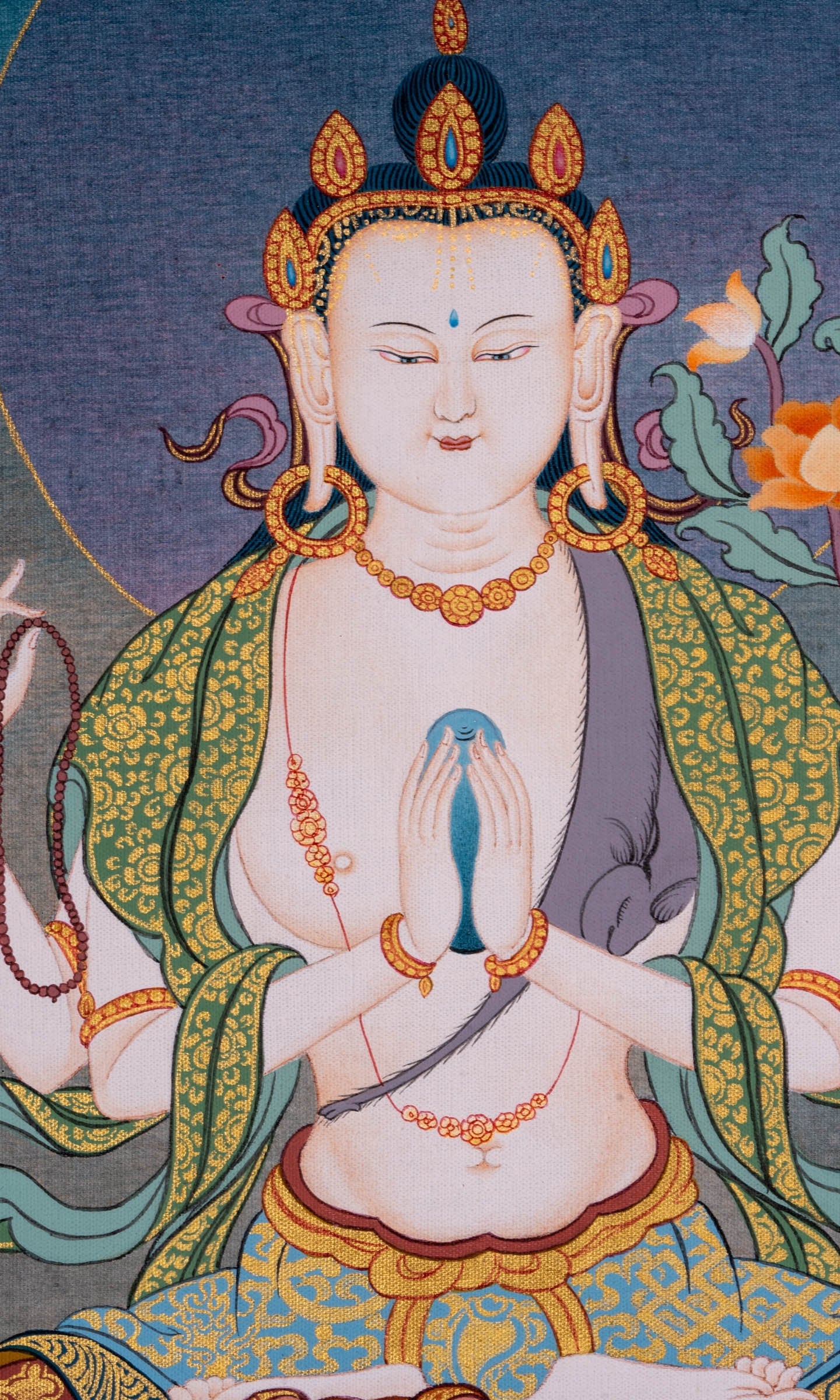 Chengresi Bodhisattva thangka painting - Lucky Thanka