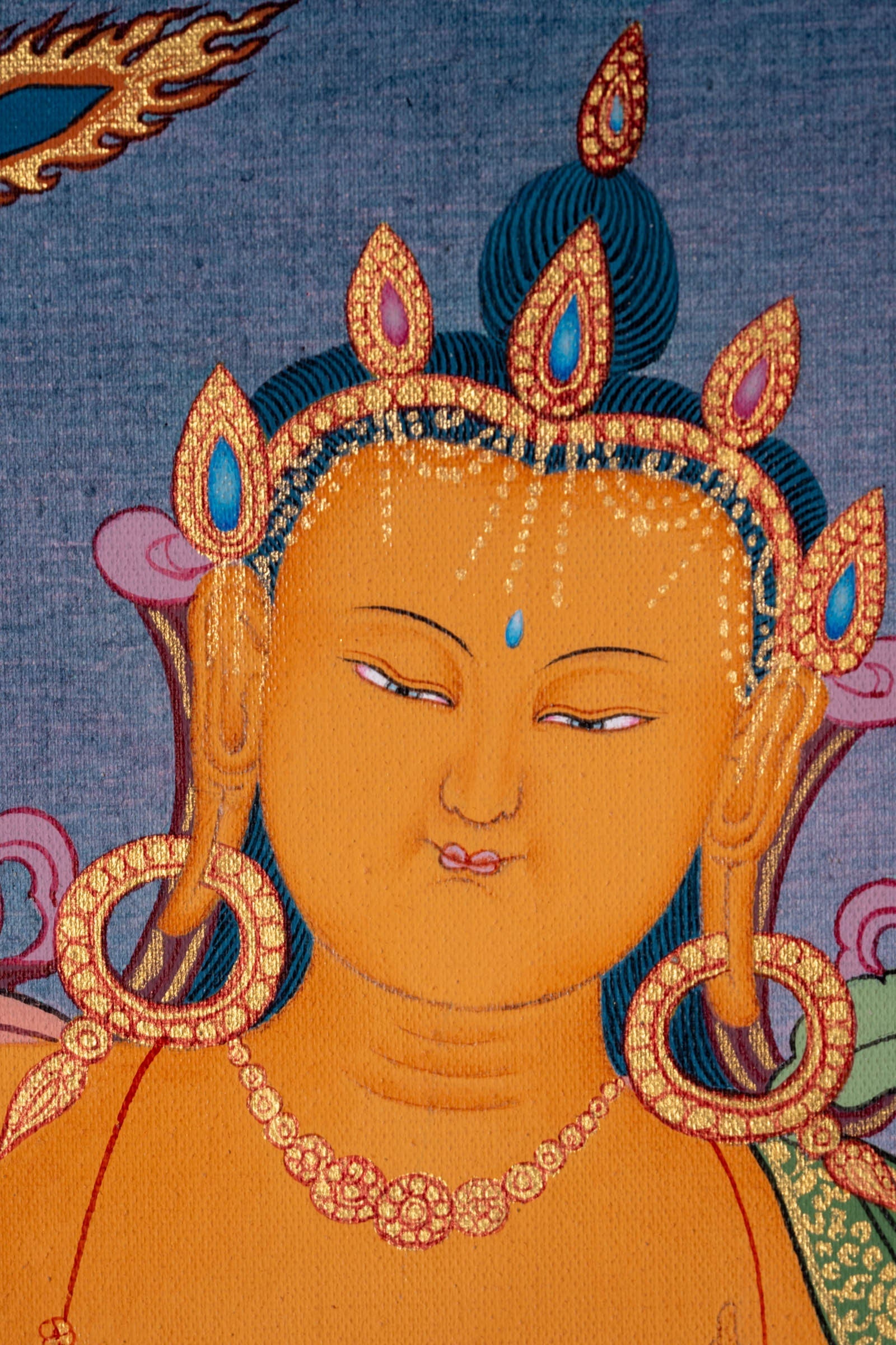 Manjushri Thangka Painting - Lucky Thanka