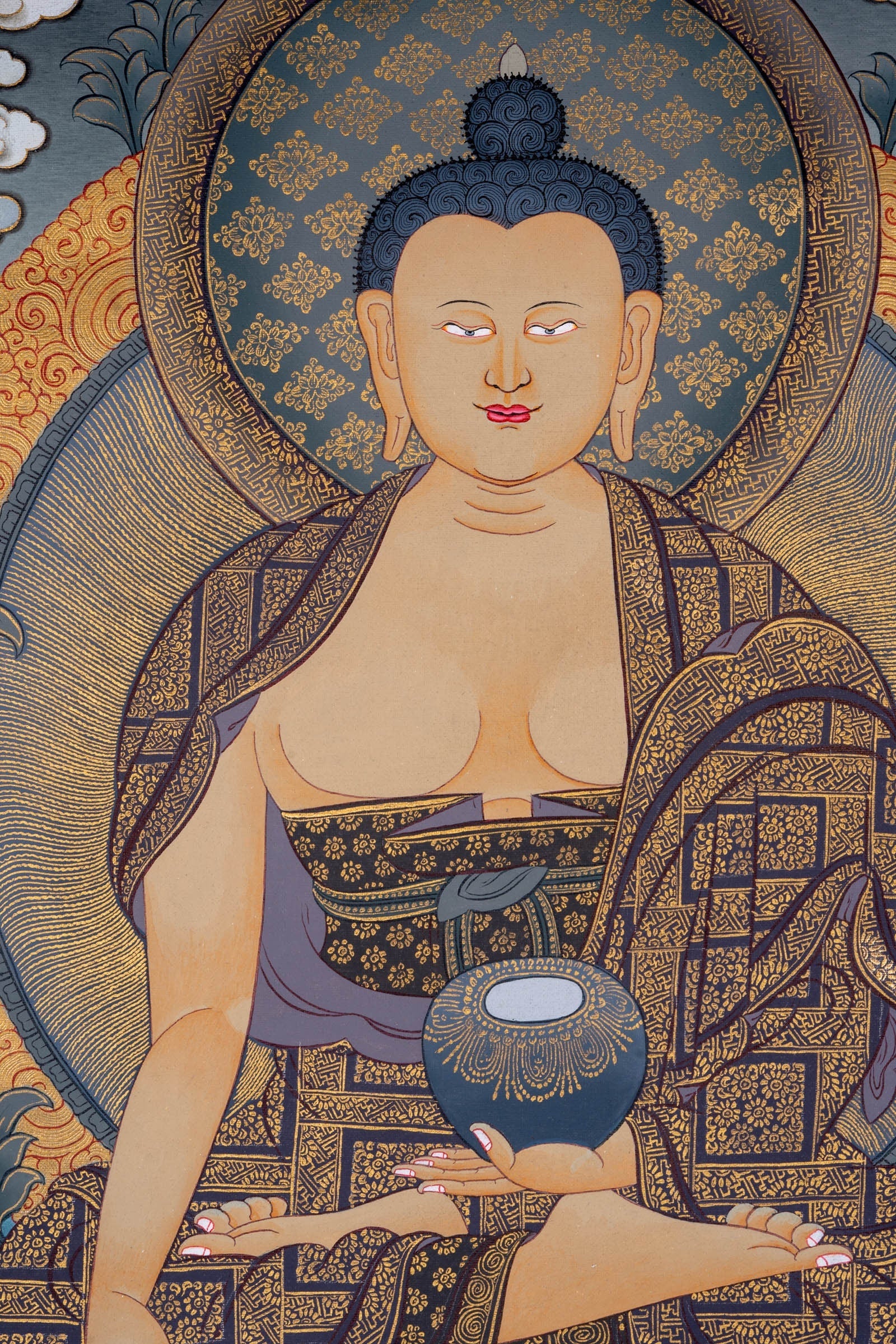 Shakyamuni Buddha thangka painting - Lucky Thanka