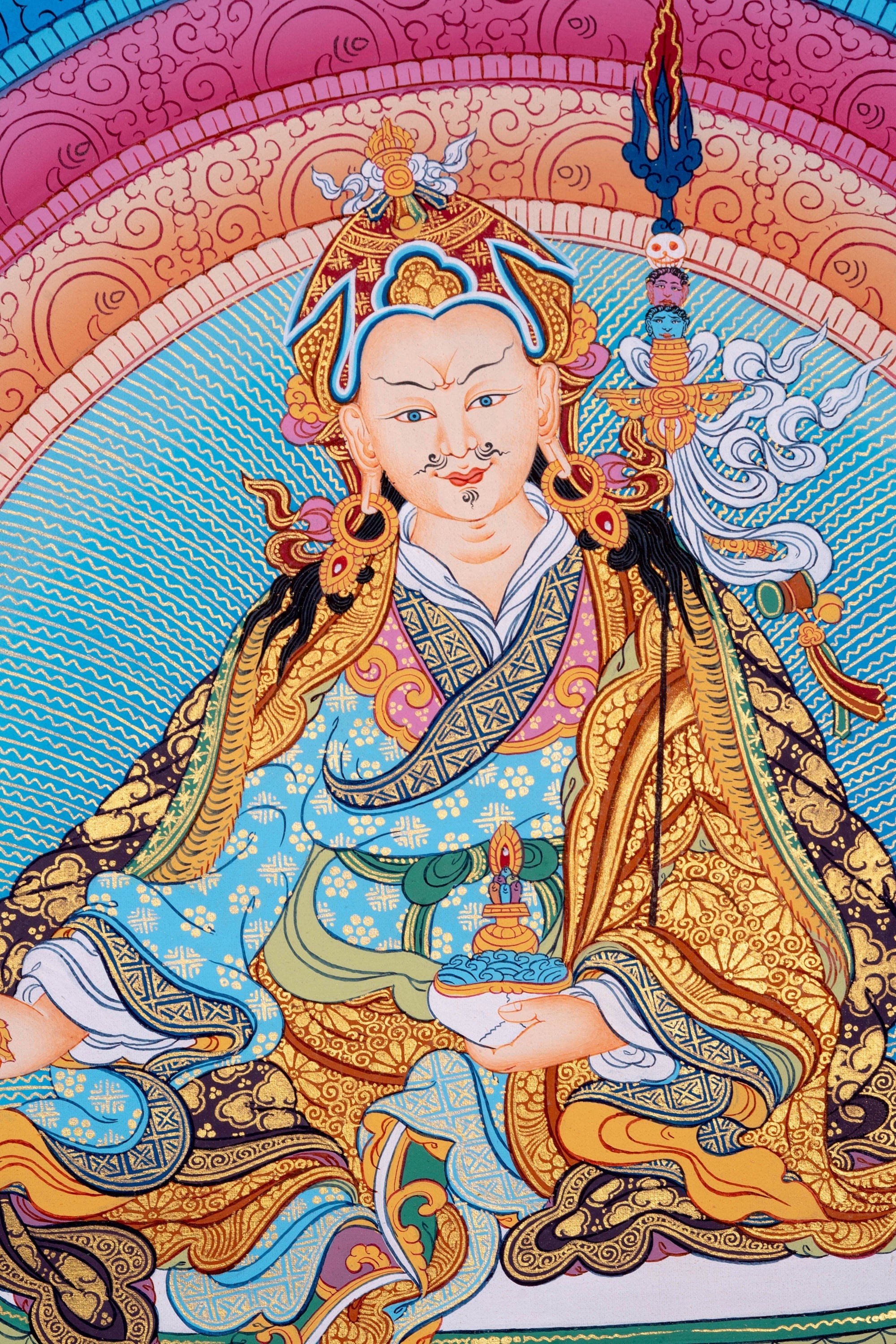 Guru Rinpoche Buddhism Thangka Art - Lucky Thanka